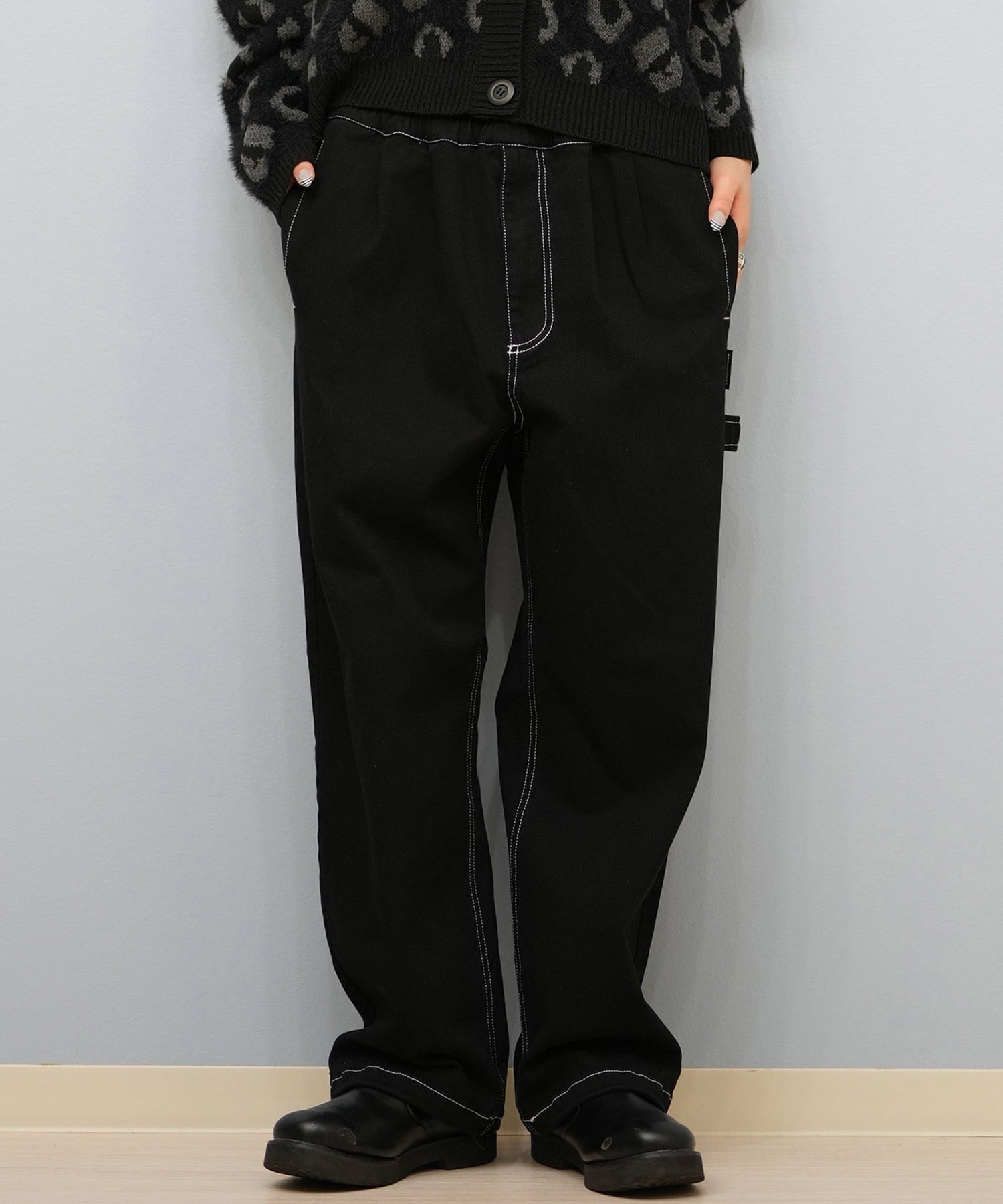 DC ディーシー ロングパンツ レディース デニム パンツ Gパン ワイドペインターパンツ LPT254303(BDB-M)