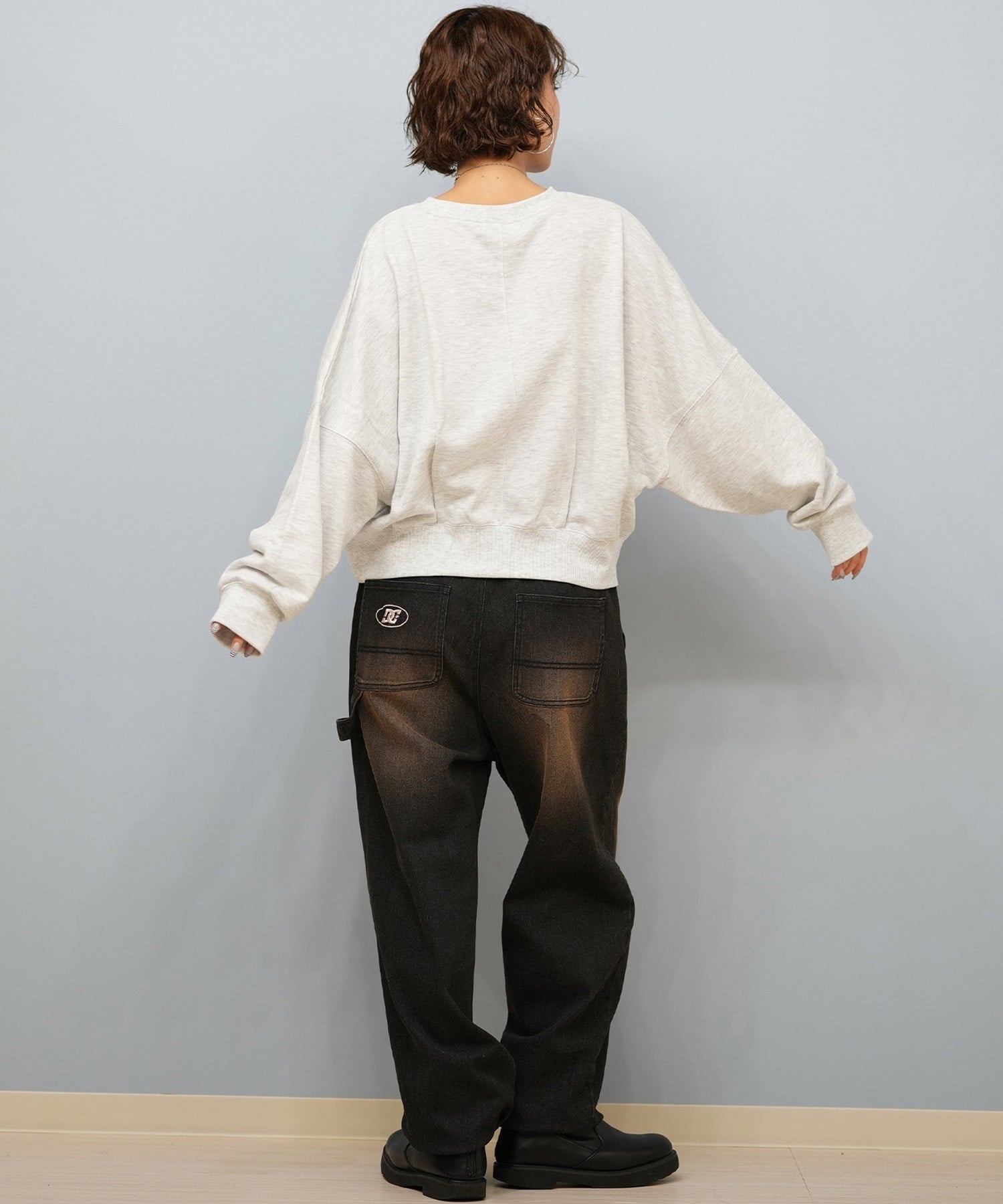 DC ディーシー ロングパンツ レディース デニム パンツ Gパン ワイドペインターパンツ LPT254303(BDB-M)