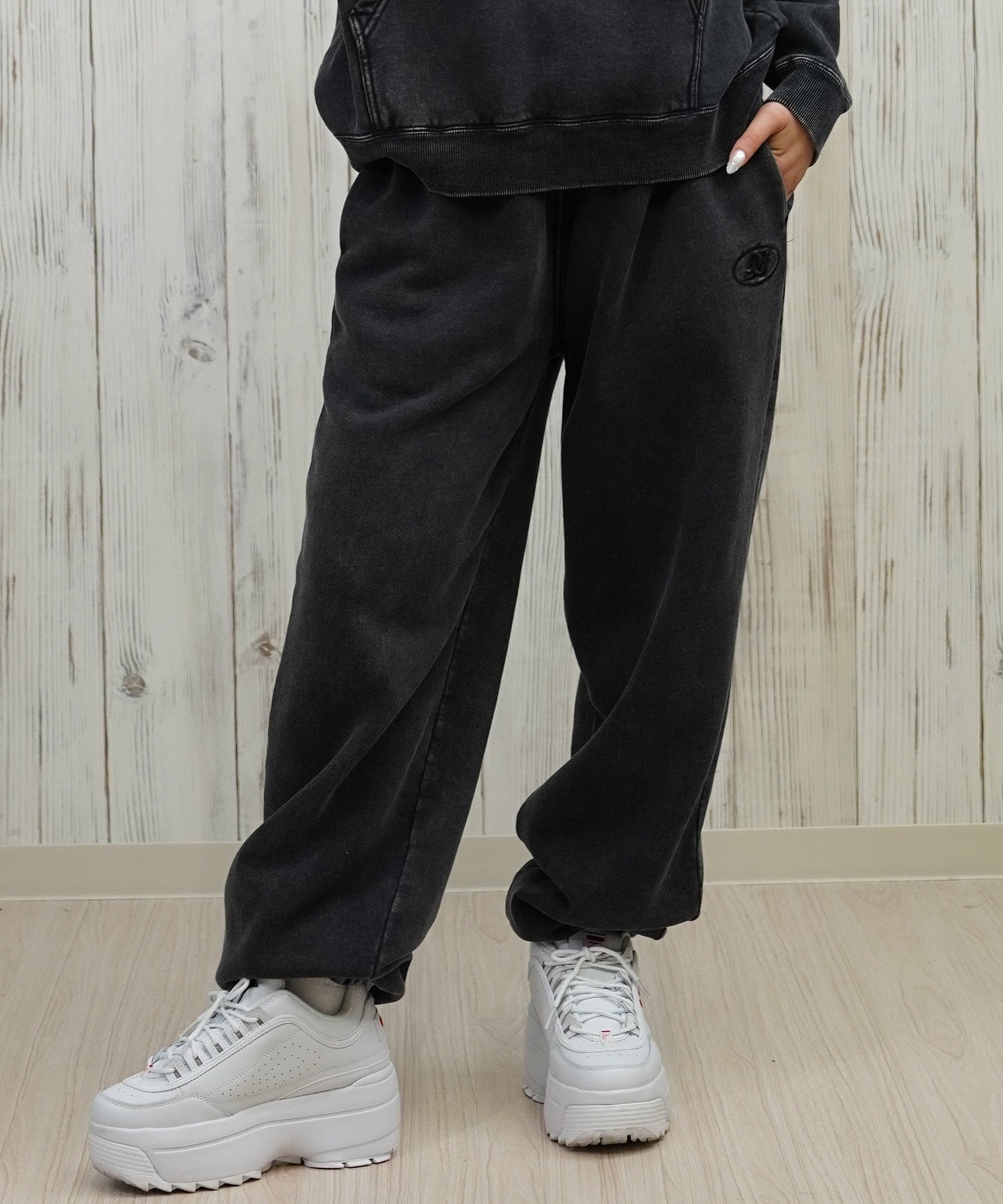 DC ディーシー ロングパンツ レディース スウェット パンツ 裏起毛 ワイド スウェットパンツ LPT254304(BES-M)