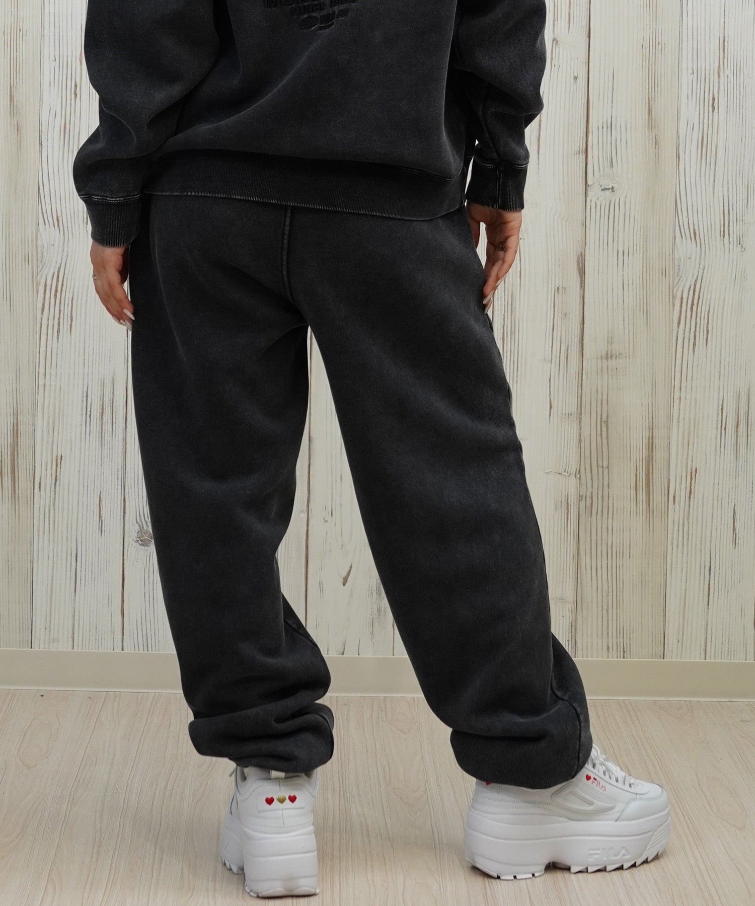 DC ディーシー ロングパンツ レディース スウェット パンツ 裏起毛 ワイド スウェットパンツ LPT254304(BES-M)