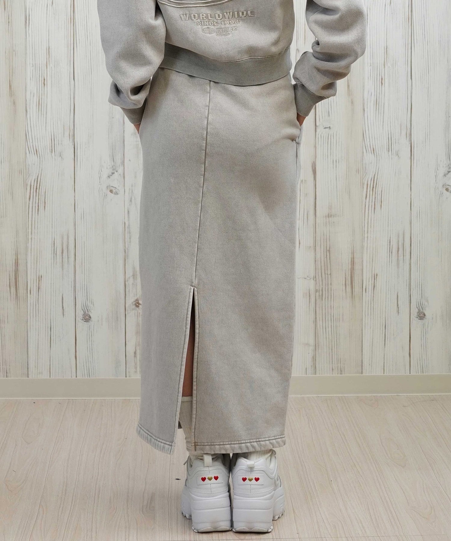 DC ディーシー スカート レディース ロングスカート 裏起毛 スウェットスカート LSK254306(BES-M)