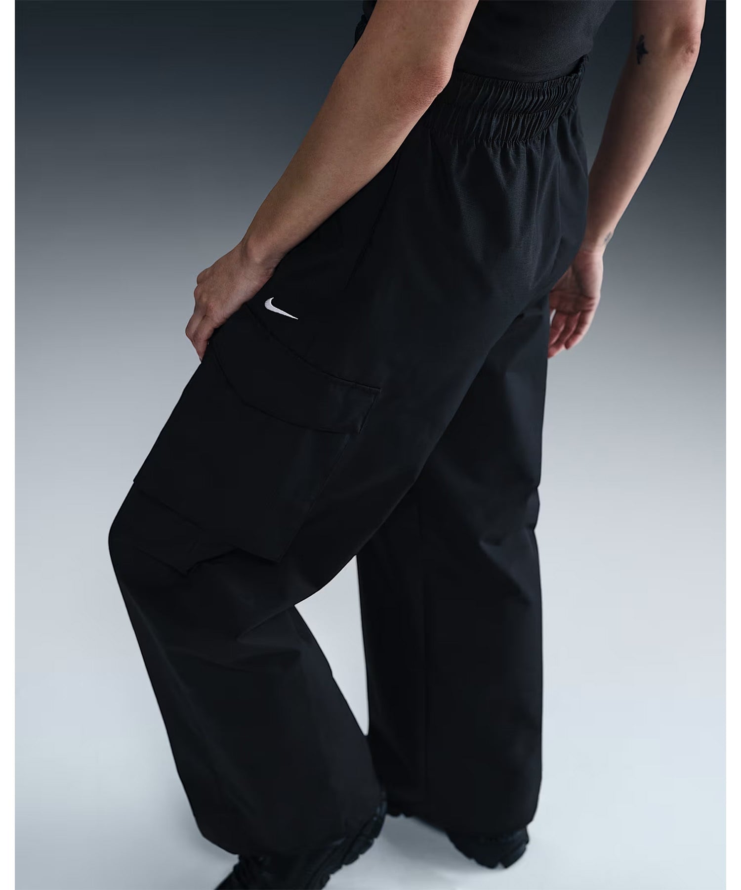 NIKE ナイキ ロングパンツ レディース カーゴ パンツ シンプル ロゴ HM6977-010(010-S)