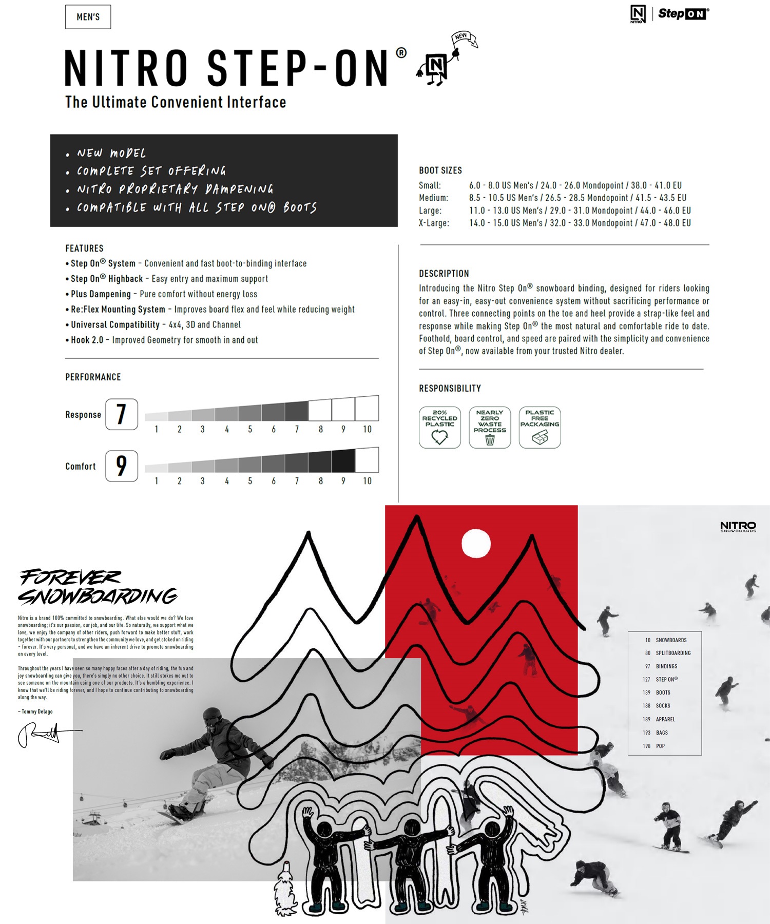 NITRO ナイトロ STEP-ON Mens スノーボード バインディング ビンディング メンズ ムラサキスポーツ 25-26モデル MM B7 【2526】(UTBLK-S)