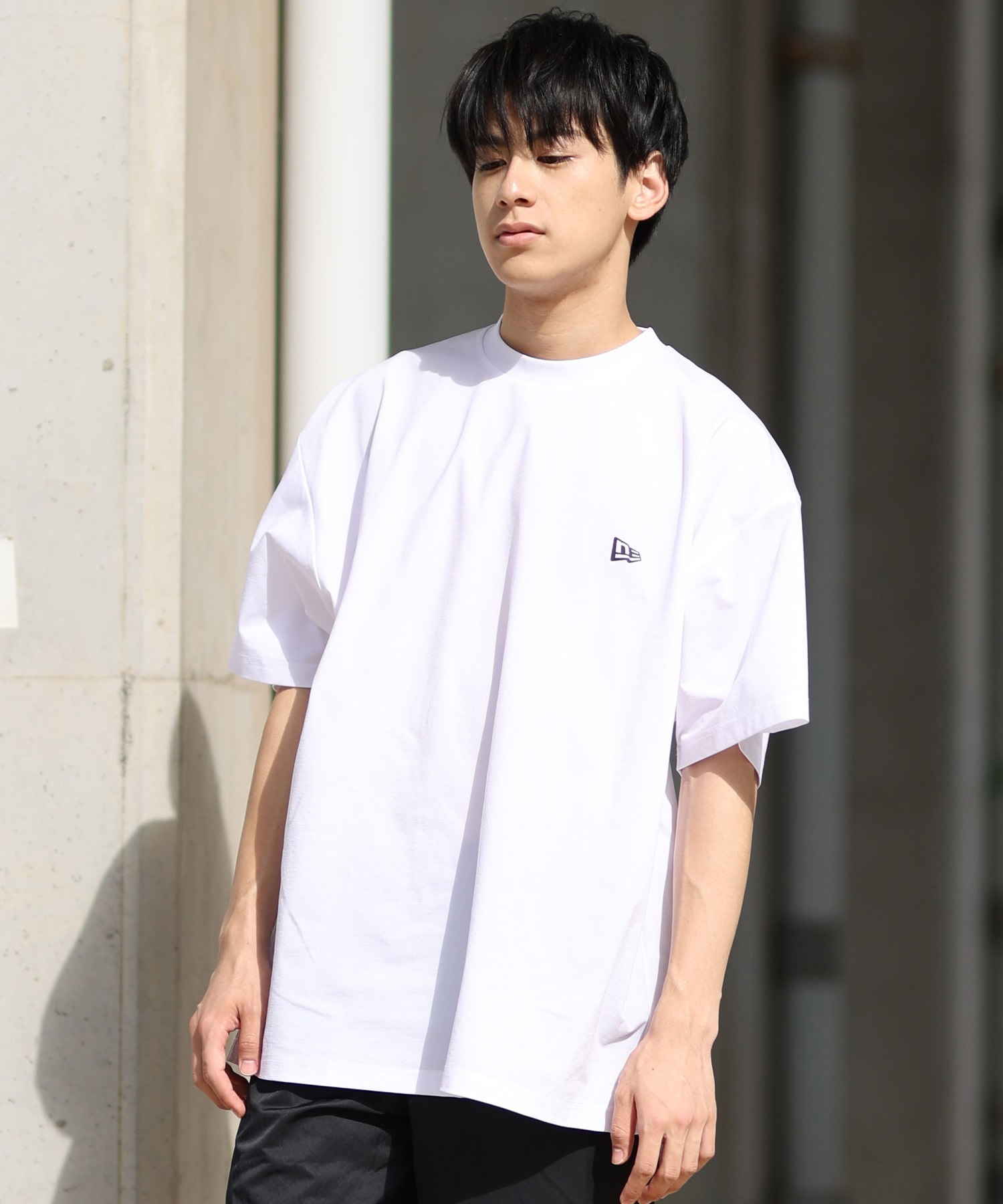 NEW ERA ニューエラ ラッシュガード メンズ 半袖 Tシャツ バックプリント 水陸両用 ユーティリティ UVカット 14391953(WT-M)