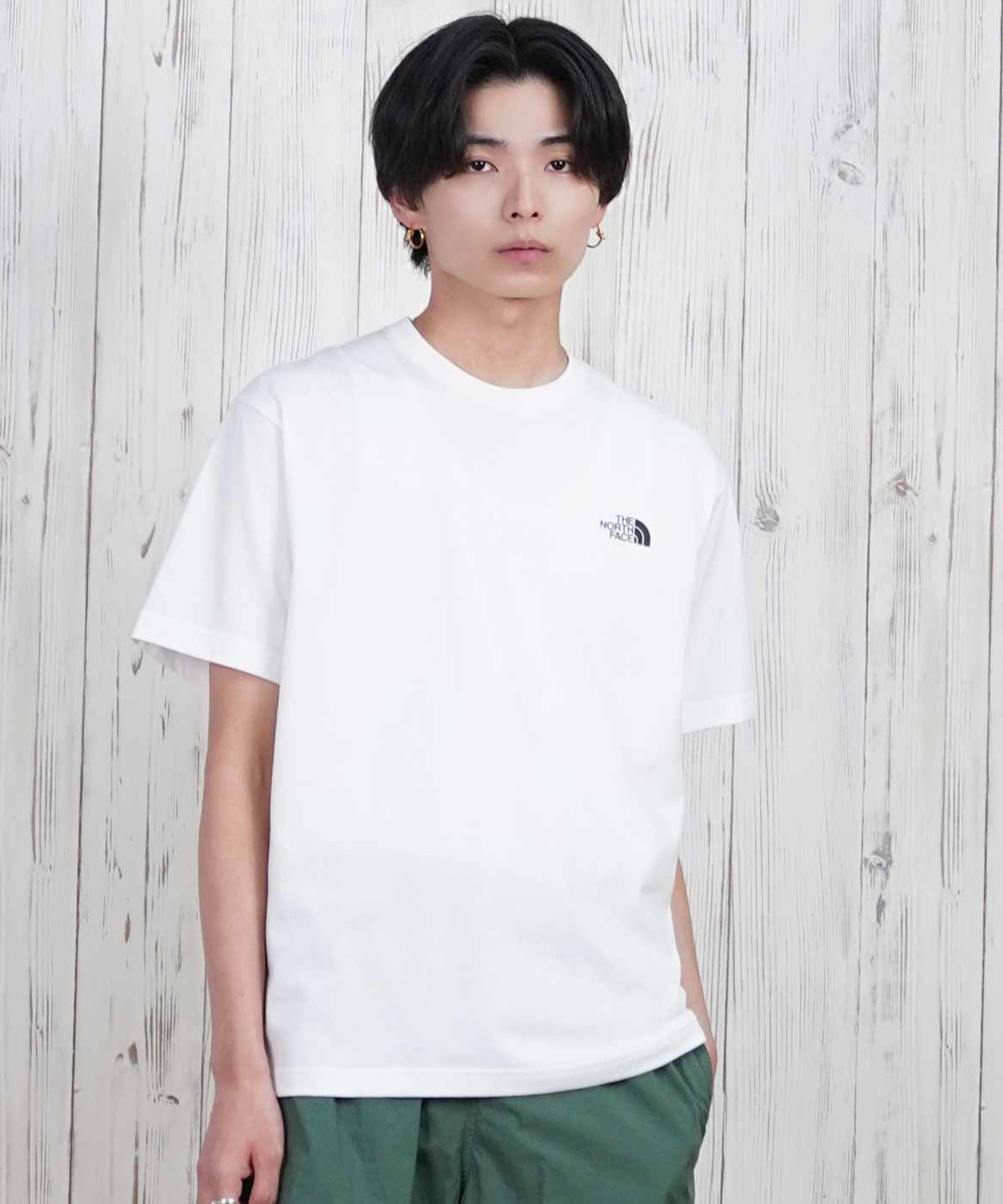 THE NORTH FACE ザ・ノース・フェイス 半袖 Tシャツ メンズ ショートスリーブバンダナスクエアロゴティー NT32446(W2-S)