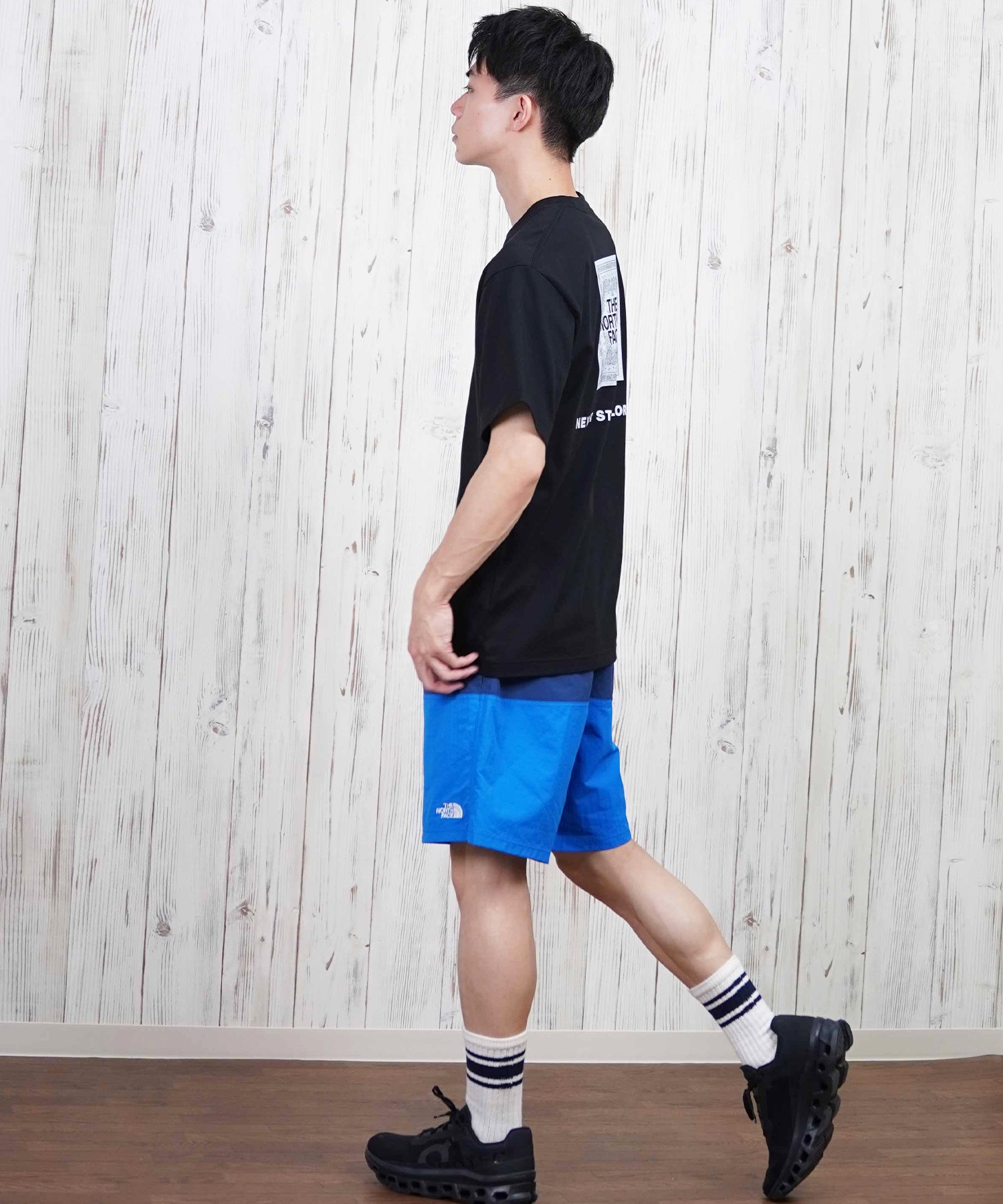 THE NORTH FACE ザ・ノース・フェイス 半袖 Tシャツ メンズ ショートスリーブバンダナスクエアロゴティー NT32446(W2-S)