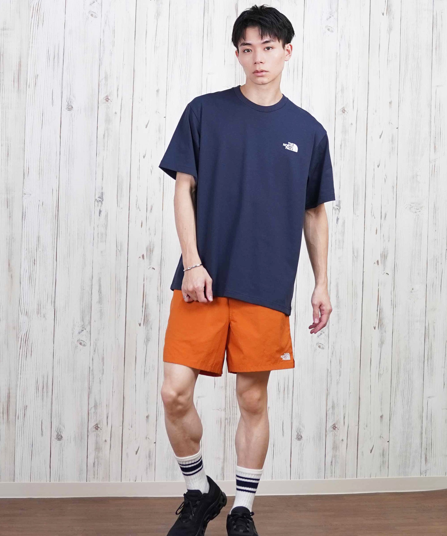 THE NORTH FACE ザ・ノース・フェイス 半袖 Tシャツ メンズ ショートスリーブバンダナスクエアロゴティー NT32446(W2-S)