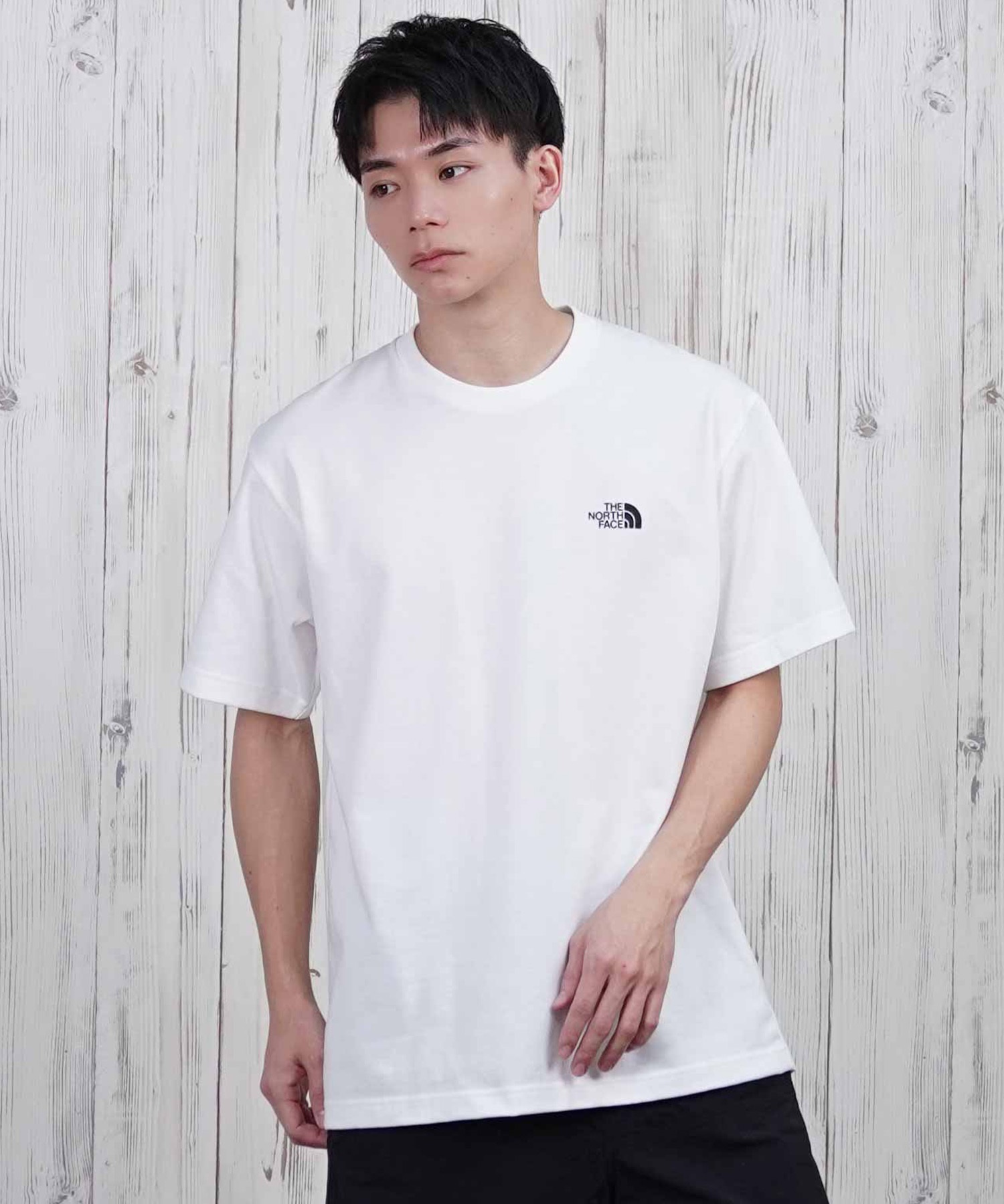 THE NORTH FACE ザ・ノース・フェイス 半袖 Tシャツ メンズ ショートスリーブバックスクエアーロゴティー NT32447(W2-S)