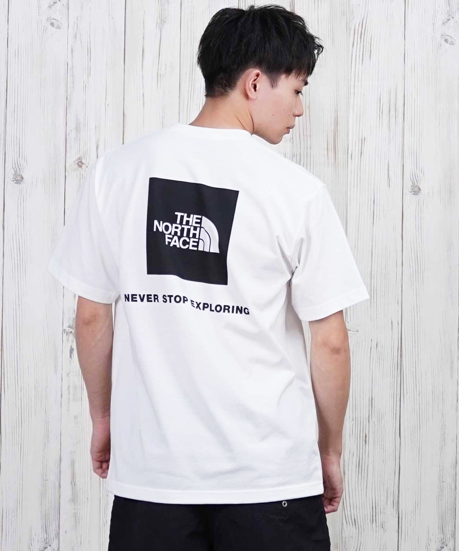 THE NORTH FACE ザ・ノース・フェイス 半袖 Tシャツ メンズ ショートスリーブバックスクエアーロゴティー NT32447(W2-S)