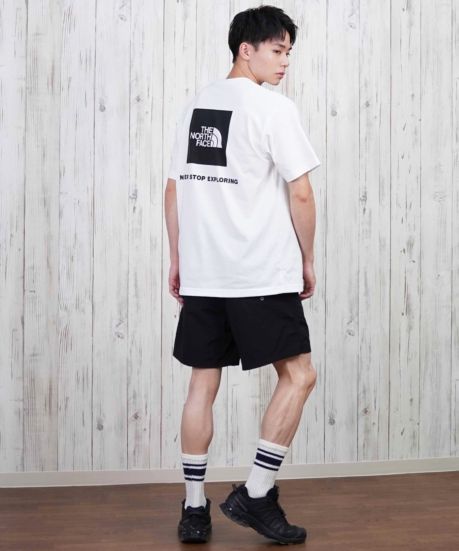 THE NORTH FACE ザ・ノース・フェイス 半袖 Tシャツ メンズ ショートスリーブバックスクエアーロゴティー NT32447(W2-S)