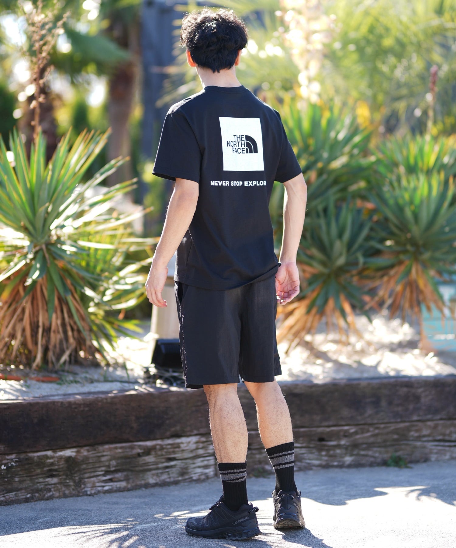 THE NORTH FACE ザ・ノース・フェイス 半袖 Tシャツ メンズ ショートスリーブバックスクエアーロゴティー NT32447(W2-S)