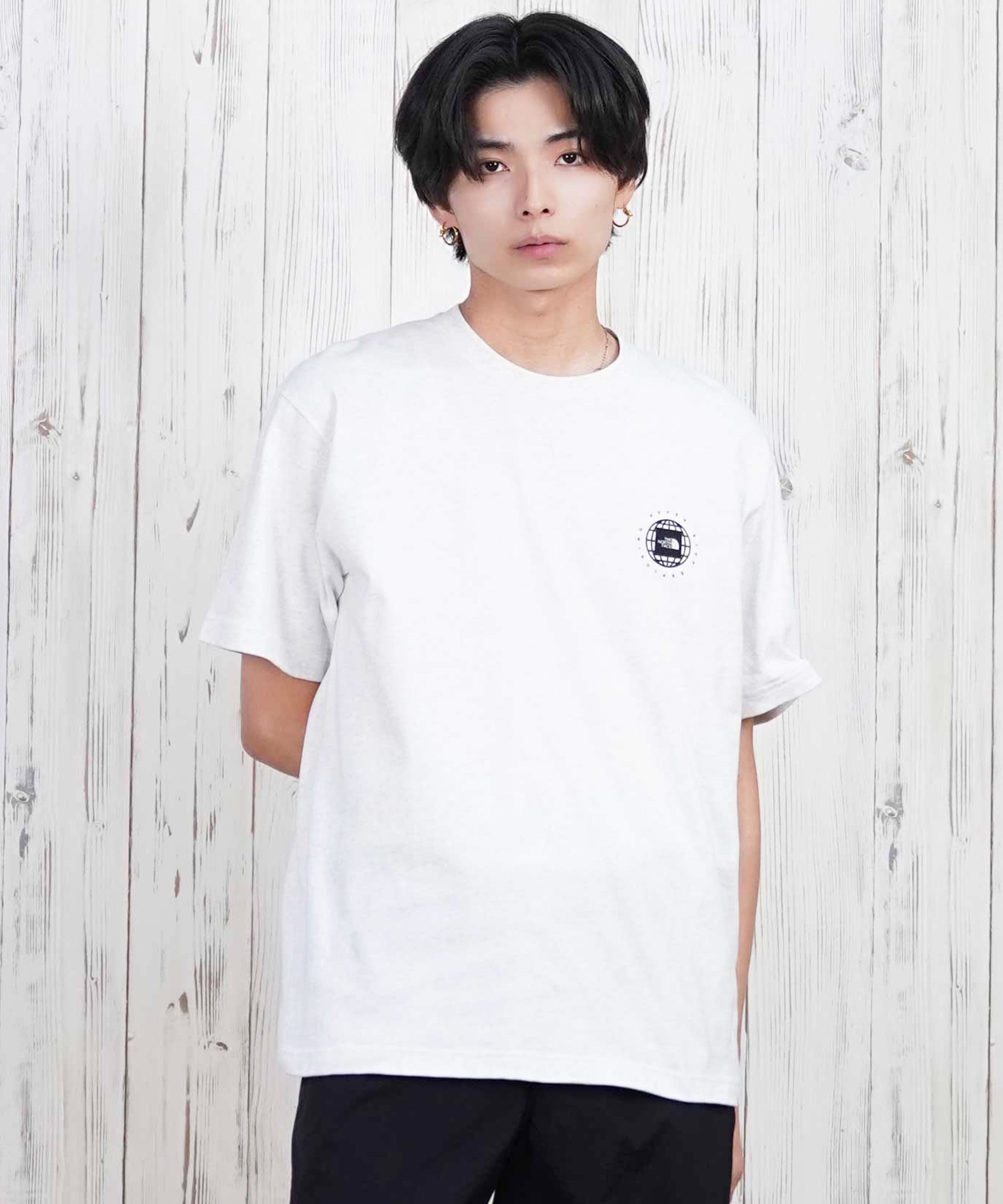 THE NORTH FACE ザ・ノース・フェイス 半袖 Tシャツ メンズ ショートスリーブジオスクエアロゴティー NT32541(WX-S)