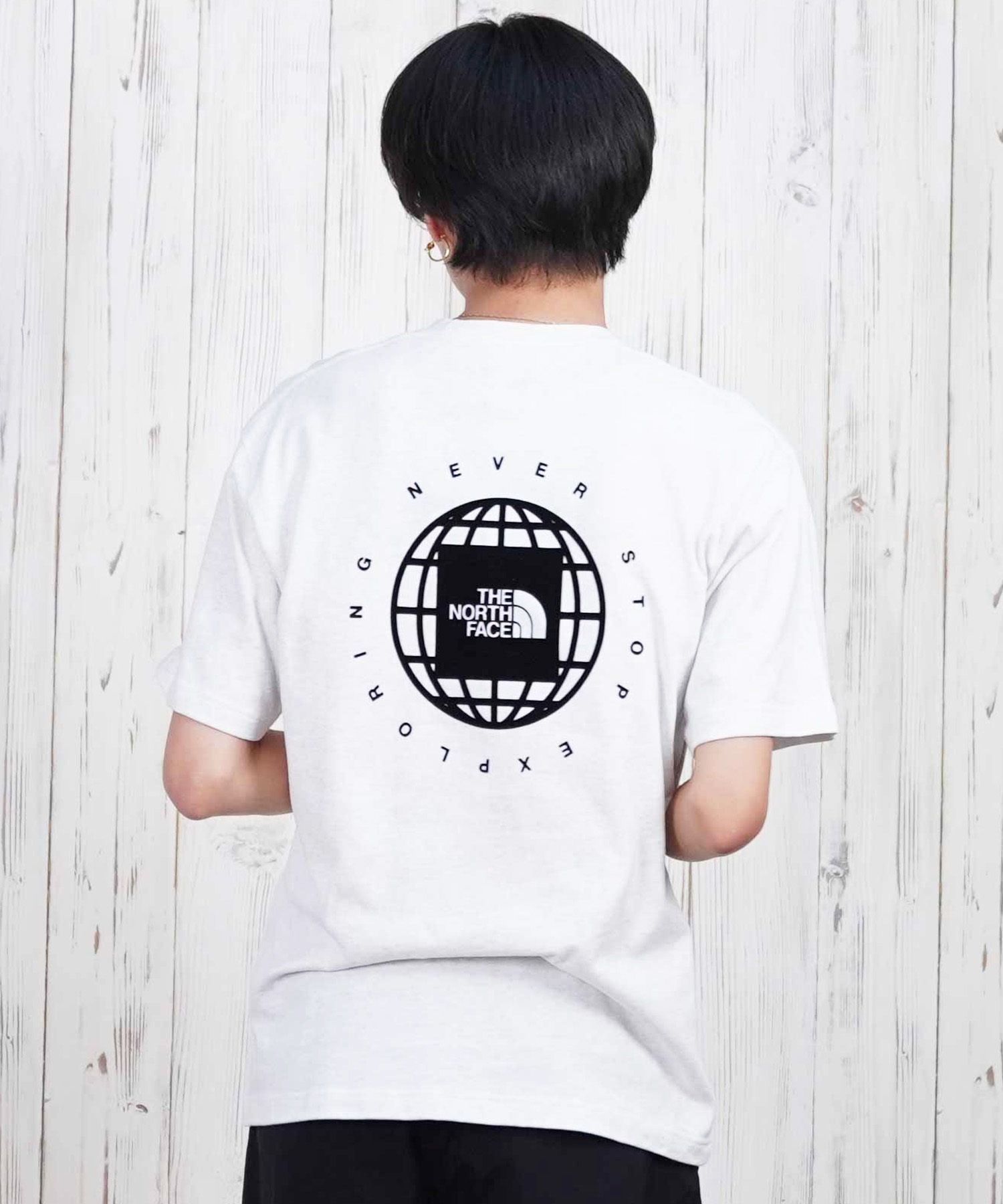 THE NORTH FACE ザ・ノース・フェイス 半袖 Tシャツ メンズ ショートスリーブジオスクエアロゴティー NT32541(WX-S)