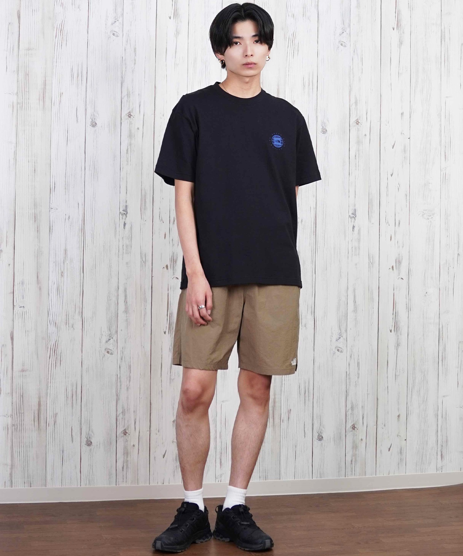 THE NORTH FACE ザ・ノース・フェイス 半袖 Tシャツ メンズ ショートスリーブジオスクエアロゴティー NT32541(WX-S)