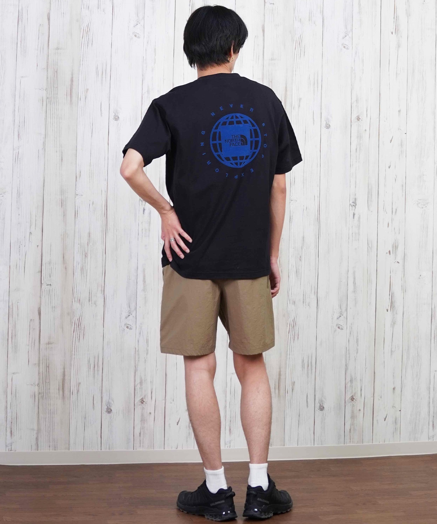 THE NORTH FACE ザ・ノース・フェイス 半袖 Tシャツ メンズ ショートスリーブジオスクエアロゴティー NT32541(WX-S)