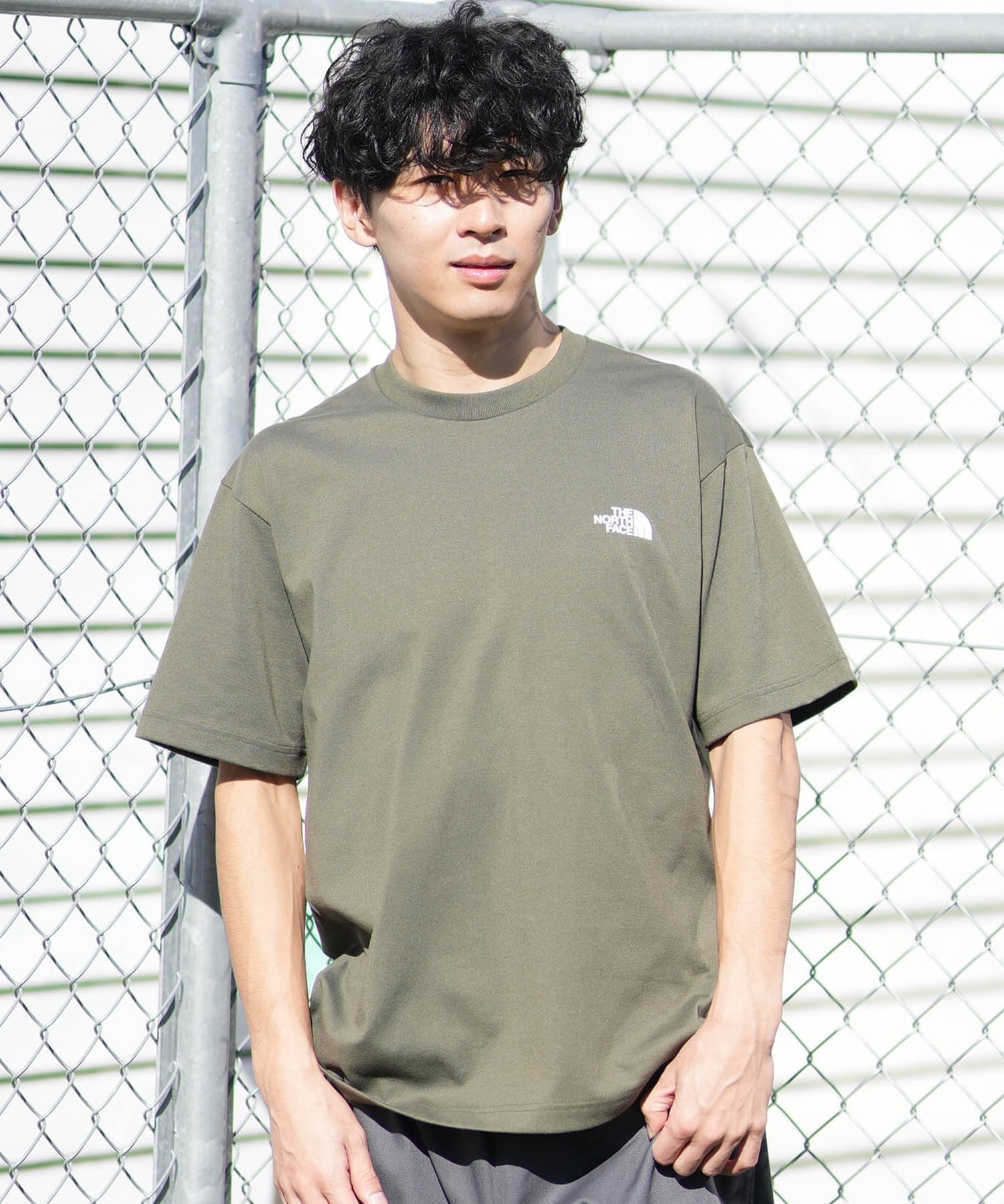 THE NORTH FACE ザ・ノース・フェイス 半袖 Tシャツ メンズ ショートスリーブバックスクエアートラバースロゴティー NT32543(W-S)