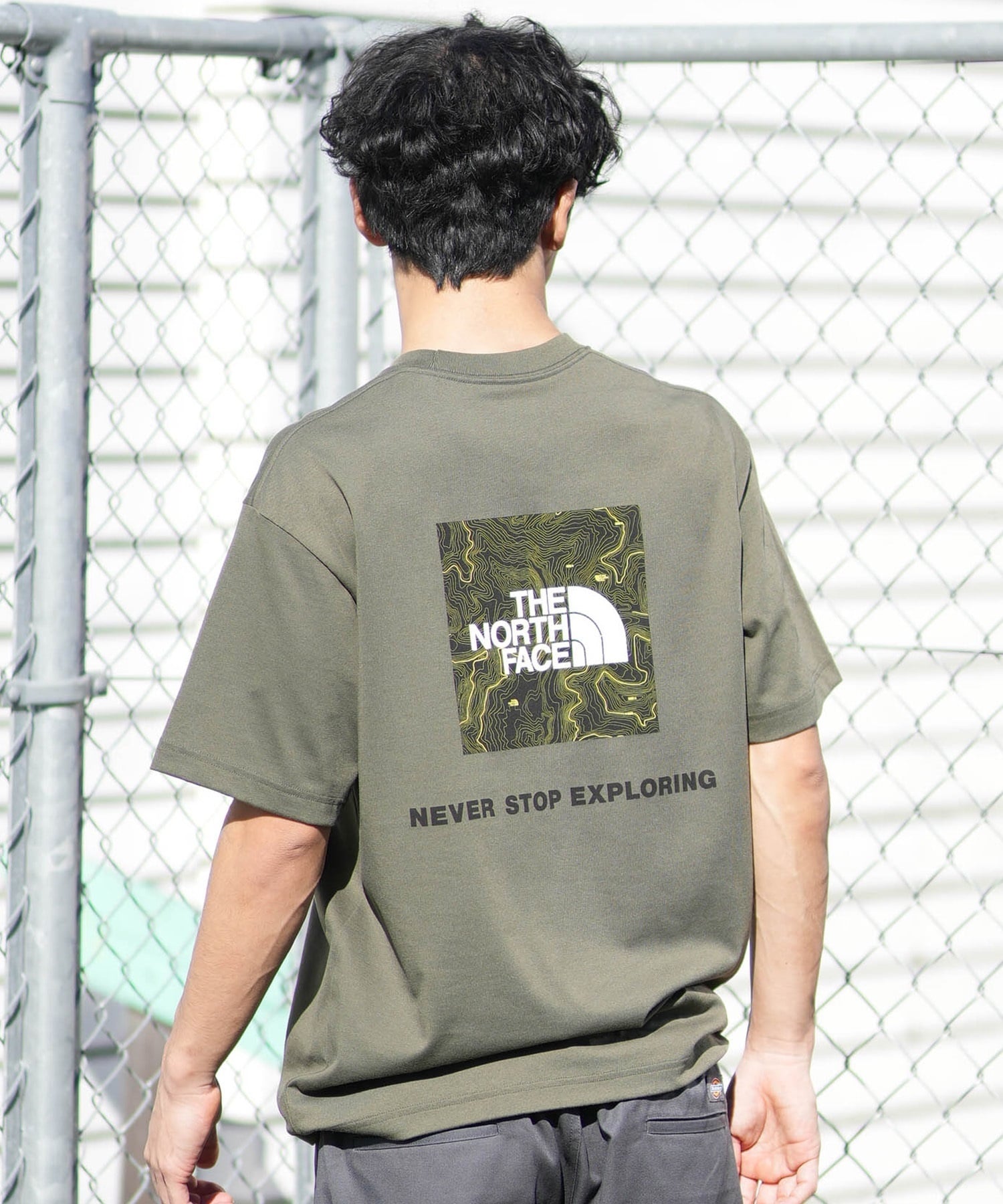 THE NORTH FACE ザ・ノース・フェイス 半袖 Tシャツ メンズ ショートスリーブバックスクエアートラバースロゴティー NT32543(W-S)