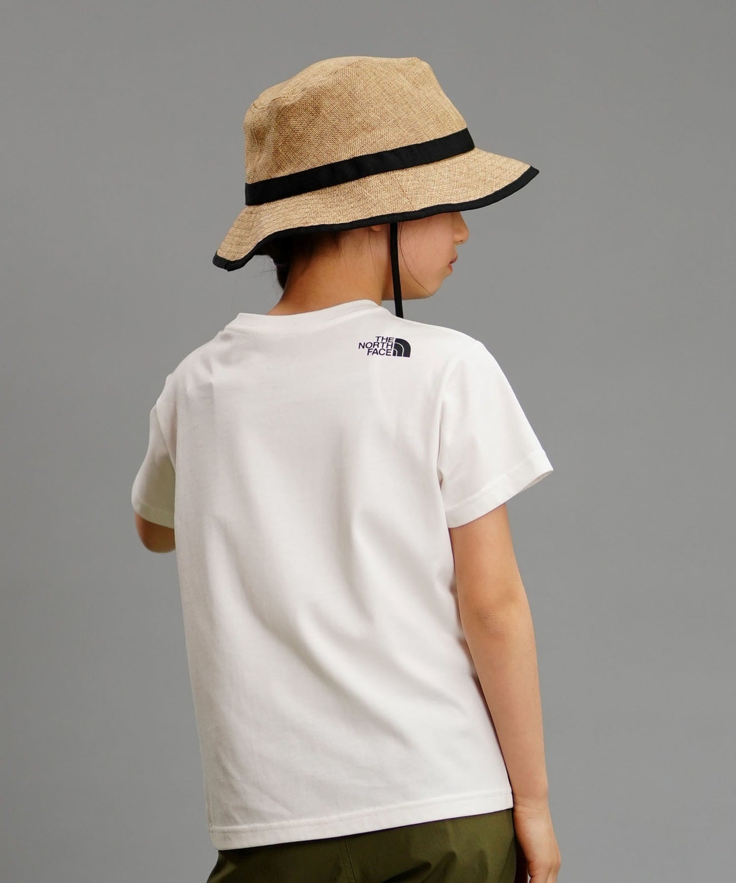 THE NORTH FACE ザ・ノース・フェイス Tシャツ キッズ 半袖 UVカット ショートスリーブカモロゴティー NTJ32359(WW-130cm)