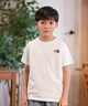 THE NORTH FACE ザ・ノース・フェイス Tシャツ キッズ 半袖 ショートスリーブバックスクエアロゴティー NTJ32538(W-130cm)
