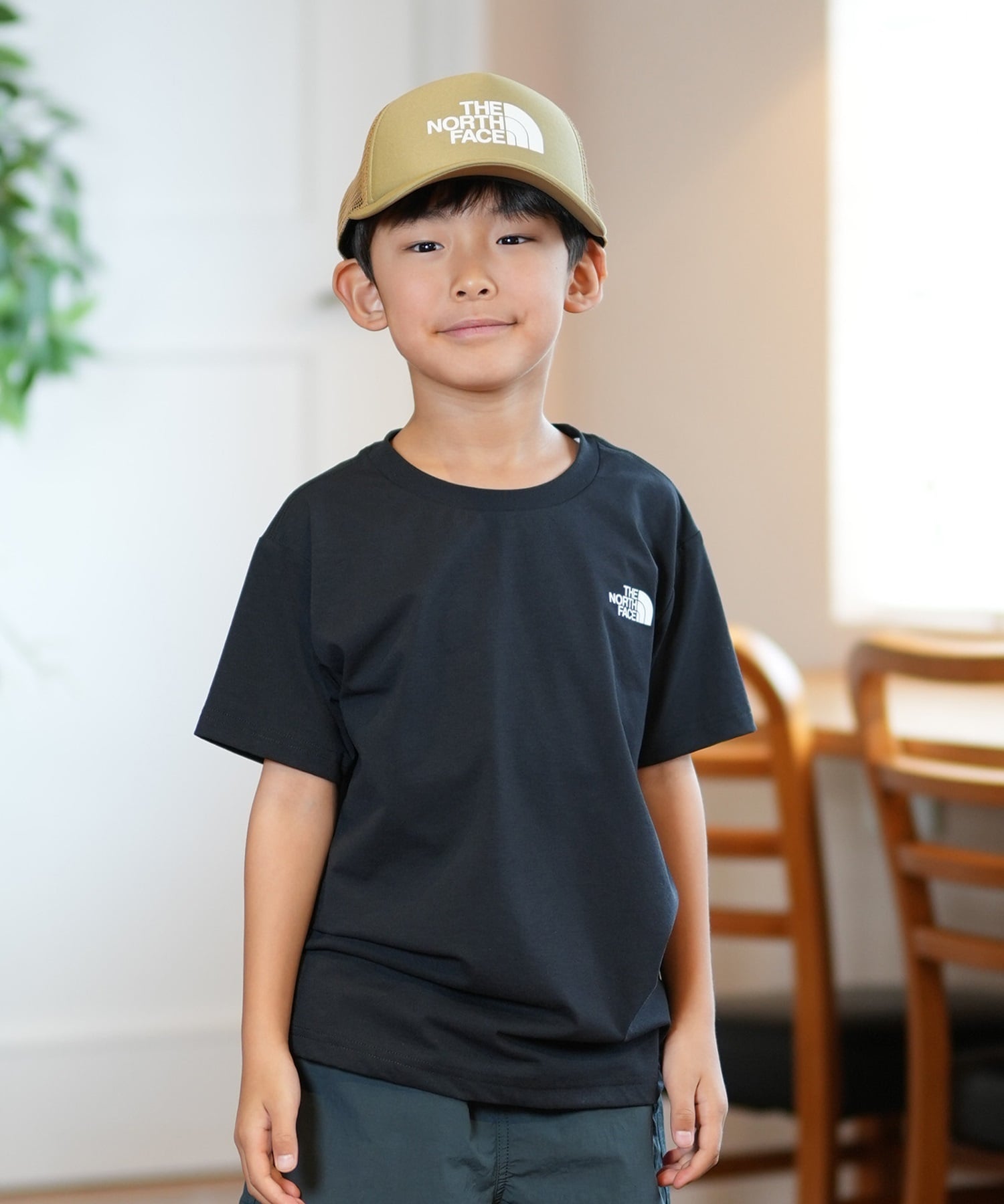 THE NORTH FACE ザ・ノース・フェイス Tシャツ キッズ 半袖 吸汗速乾 UVカット ショートスリーブイーエスサーキュレーションティー NTJ32577(W-130cm)