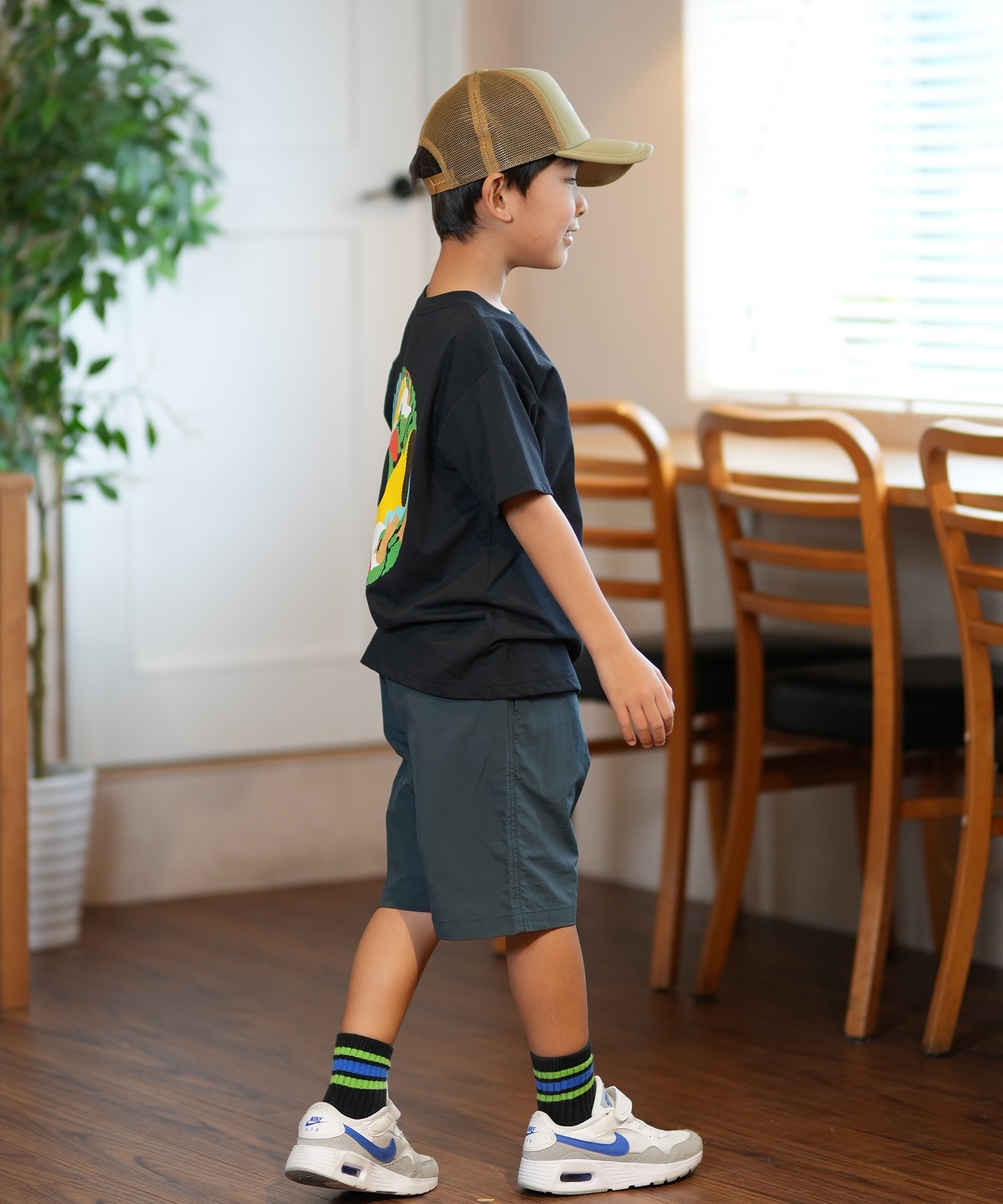 THE NORTH FACE ザ・ノース・フェイス Tシャツ キッズ 半袖 吸汗速乾 UVカット ショートスリーブイーエスサーキュレーションティー NTJ32577(W-130cm)