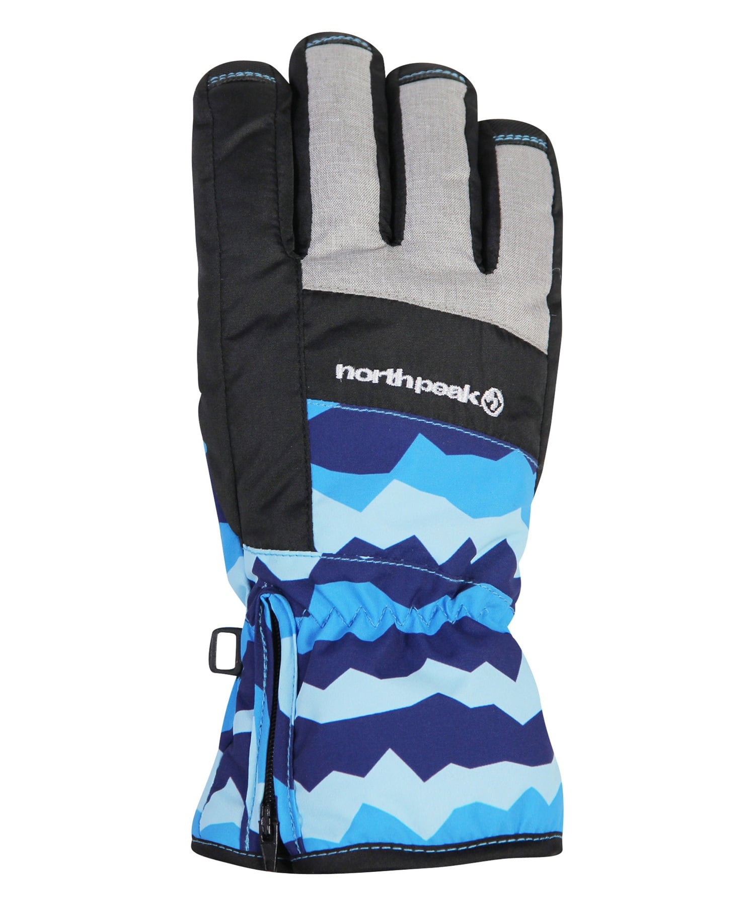 northpeak ノースピーク JUNIOR GLOVES ジュニア スノーボード グローブ キッズ ムラサキスポーツ 25-26モデル MX I11 【2526】(BK-130)