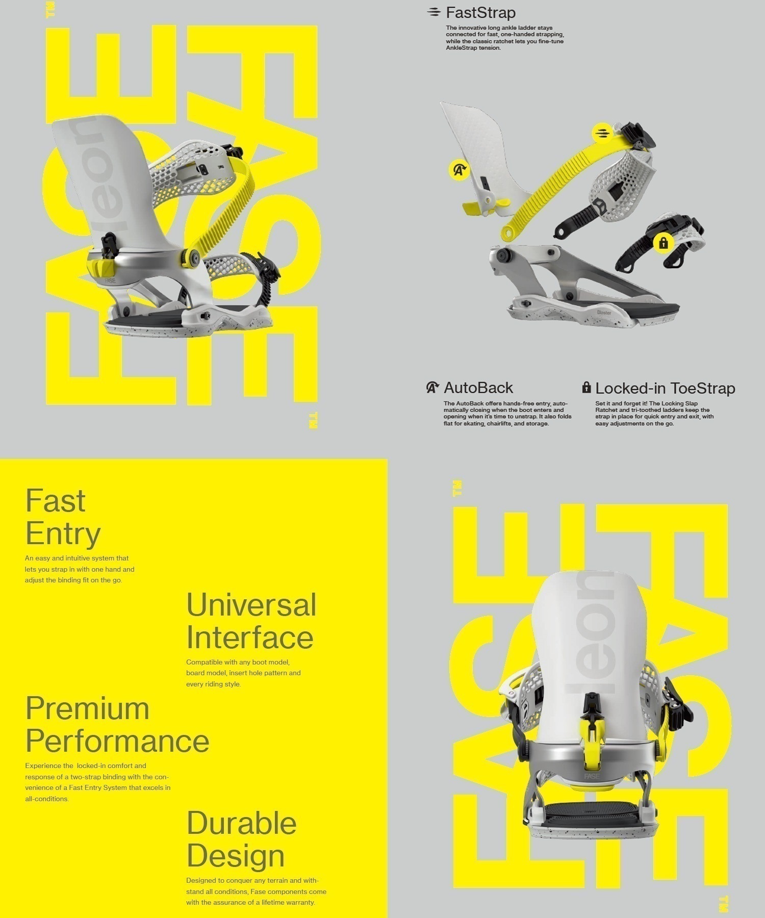 BATALEON バタレオン スノーボード バインディング ビンディング ユニセックス Blaster AW Fase  ムラサキスポーツ 25-26モデル MM B21【2526】(WHITE-ML)