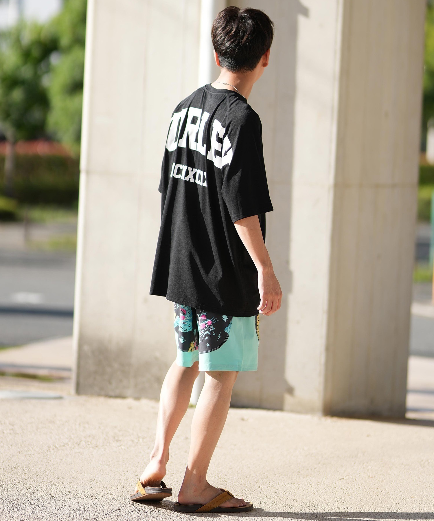 Hurley ハーレー ラッシュガード メンズ 半袖 Tシャツ バックプリント オーバーサイズ UVカット MUSS251035(WHT-M)