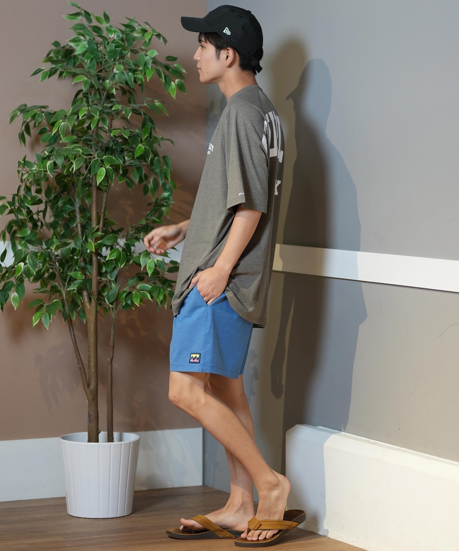 Hurley ハーレー ラッシュガード メンズ 半袖 Tシャツ バックプリント オーバーサイズ UVカット MUSS251035(WHT-M)