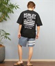 Hurley ハーレー ラッシュガード 半袖 メンズ Tシャツ バックプリント オーバーサイズ 水陸両用 UVカット MUSS251085(WHT-M)