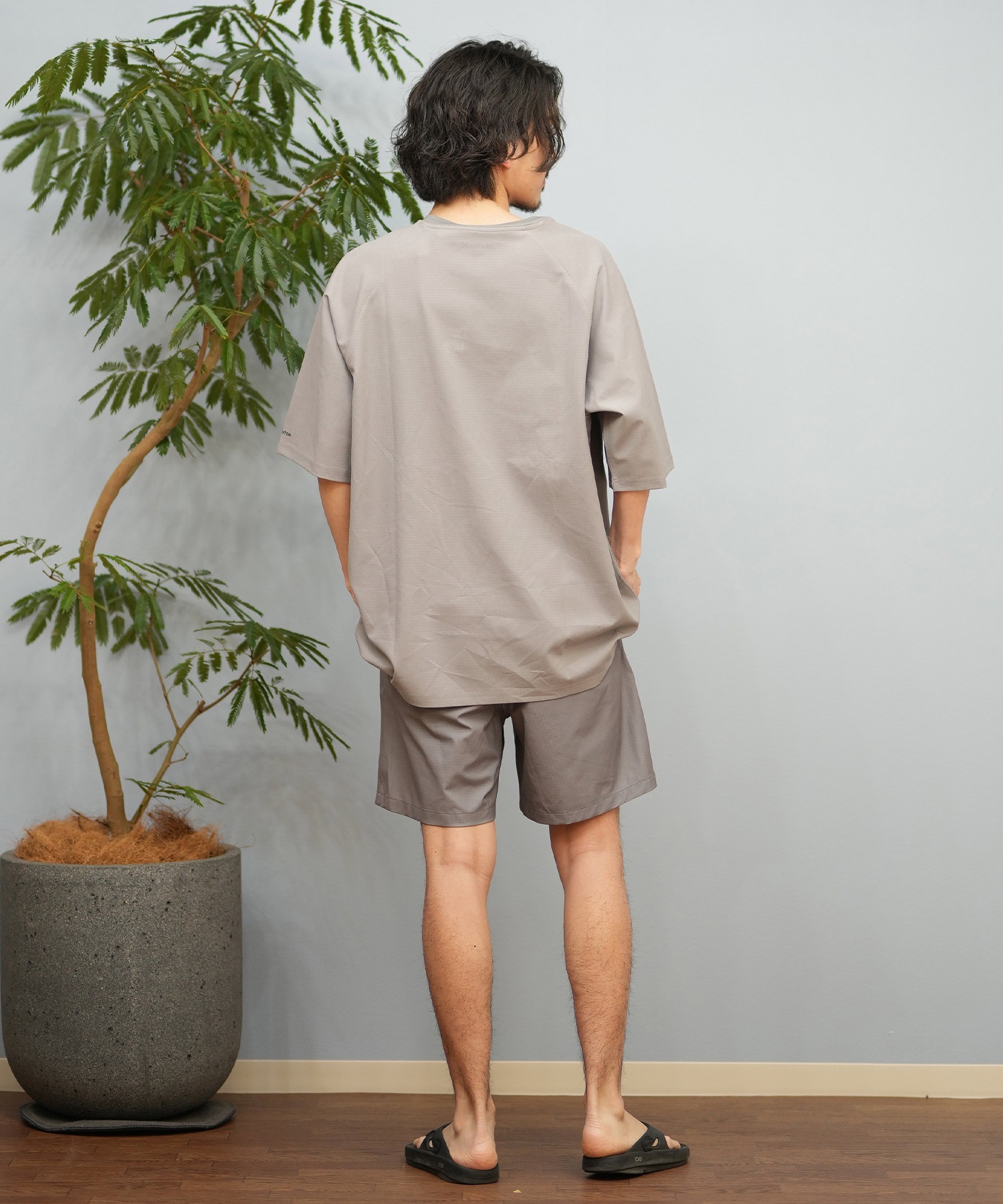 Hurley ハーレー 水着 ラッシュガード 半袖 Tシャツ メンズ ワンポイント ロゴ 水陸両用 撥水 吸水速乾 MUSS251089(WHT-M)