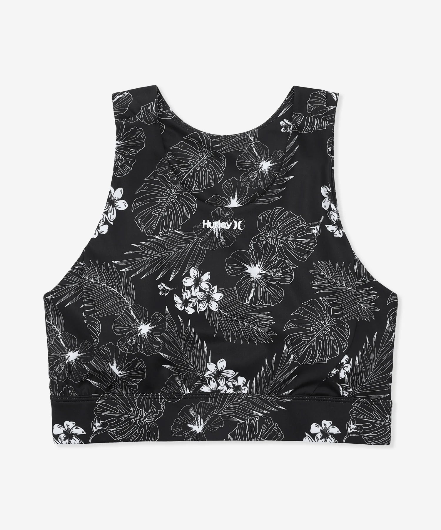 Hurley ハーレー 水着 レディース フィットネス トレーニングウェア スポーツブラ タンクトップ 水陸両用 UVカット WASB251051(BLK-S)