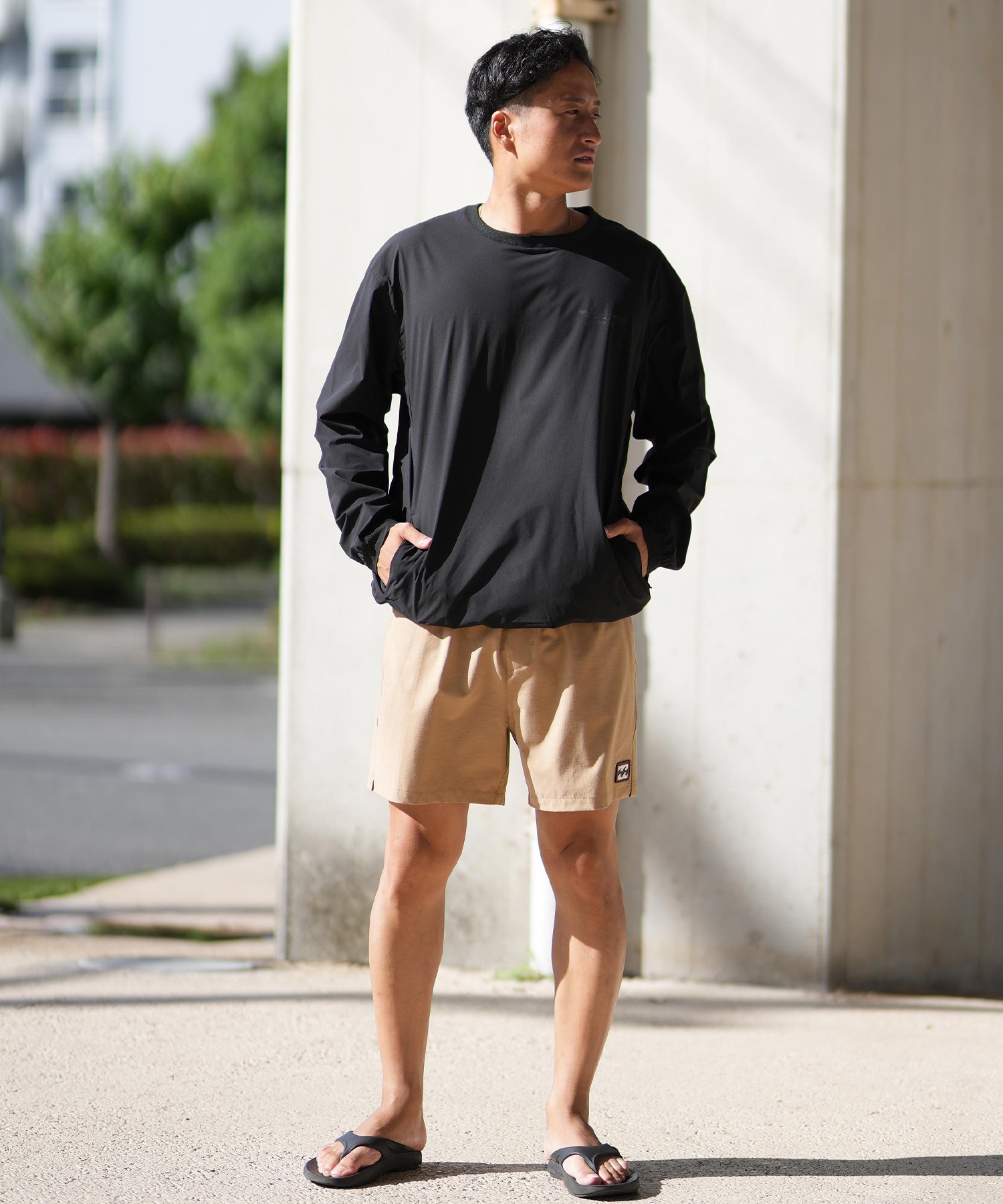 BILLABONG ビラボン 水着 トランクス メンズ ボードショーツ サーフパンツ ワンポイント ロゴ 16インチ 水陸両用 BF011-528(MOS-S)