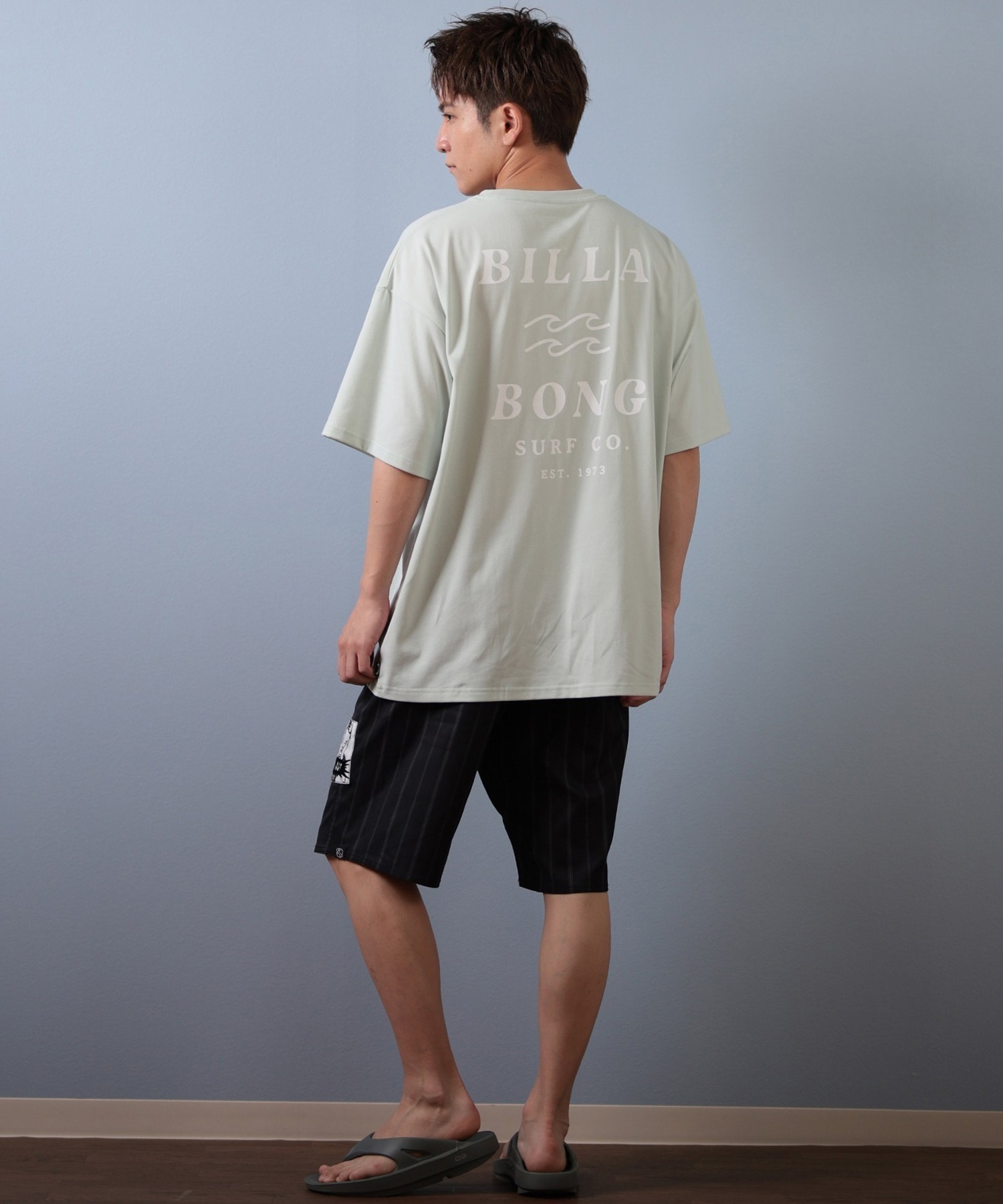BILLABONG ビラボン 水着 ラッシュガード 半袖 Tシャツ メンズ 水陸両用 UVカット ワイドフィット BF01A-863(ASH-M)