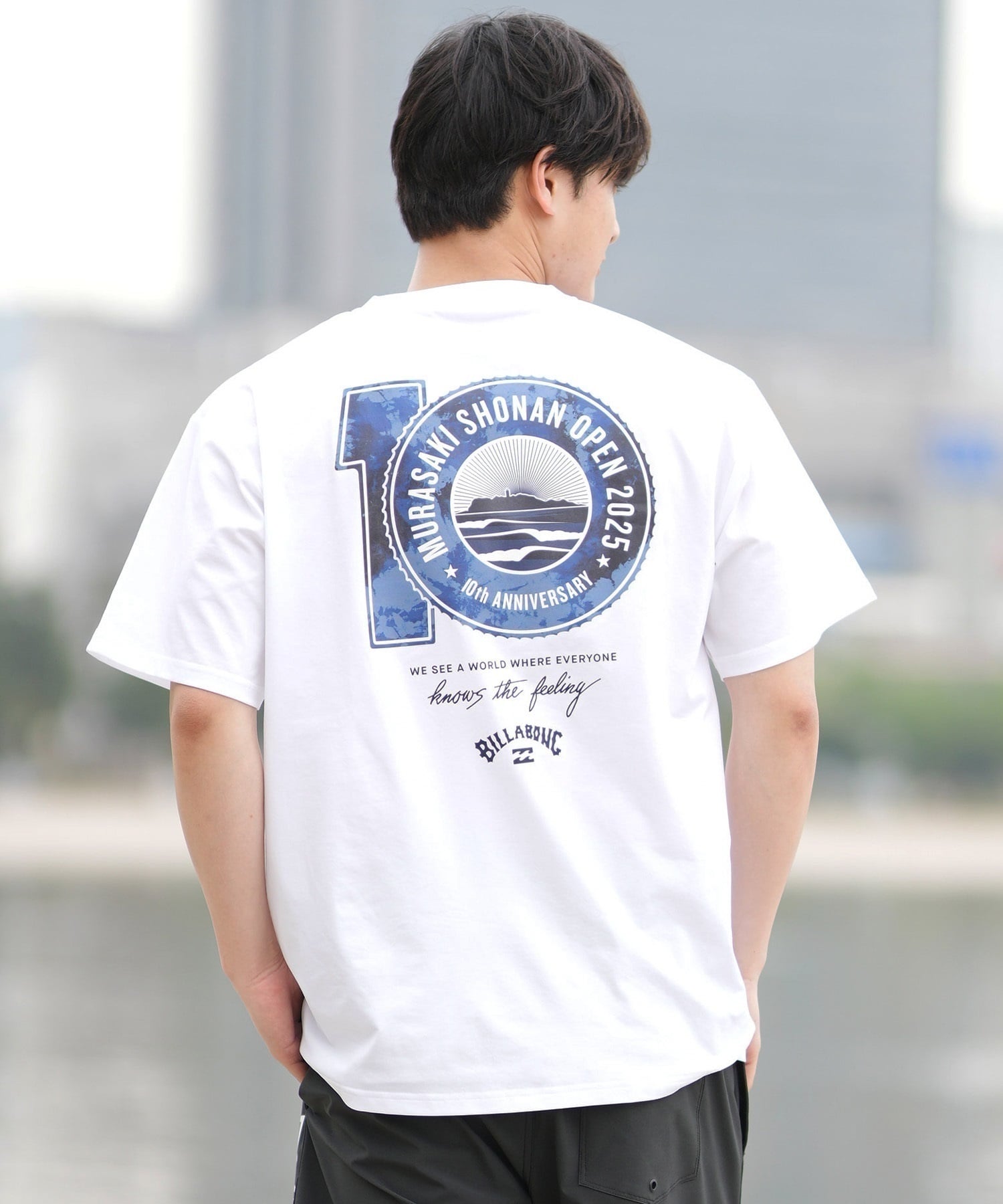 BILLABONG ビラボン 半袖 Tシャツ メンズ SHONAN OPEN SURFFLEX UVケアラッシュガード BF01A-U08 湘南オープン限定商品(BLK-S)