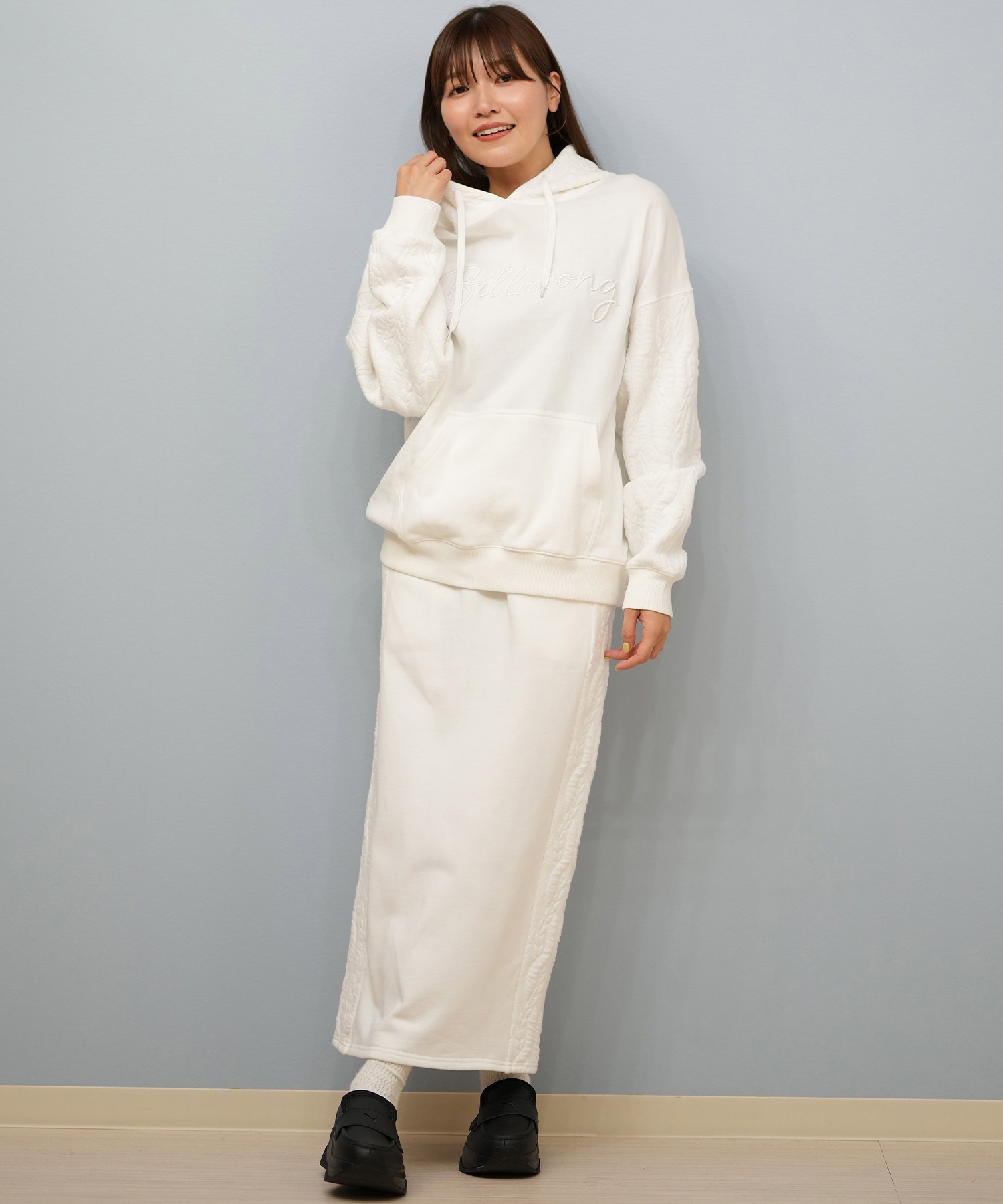 BILLABONG ビラボン プルオーバー パーカー レディース オーバーサイズ セットアップ対応 BF014-012(OFB-M)