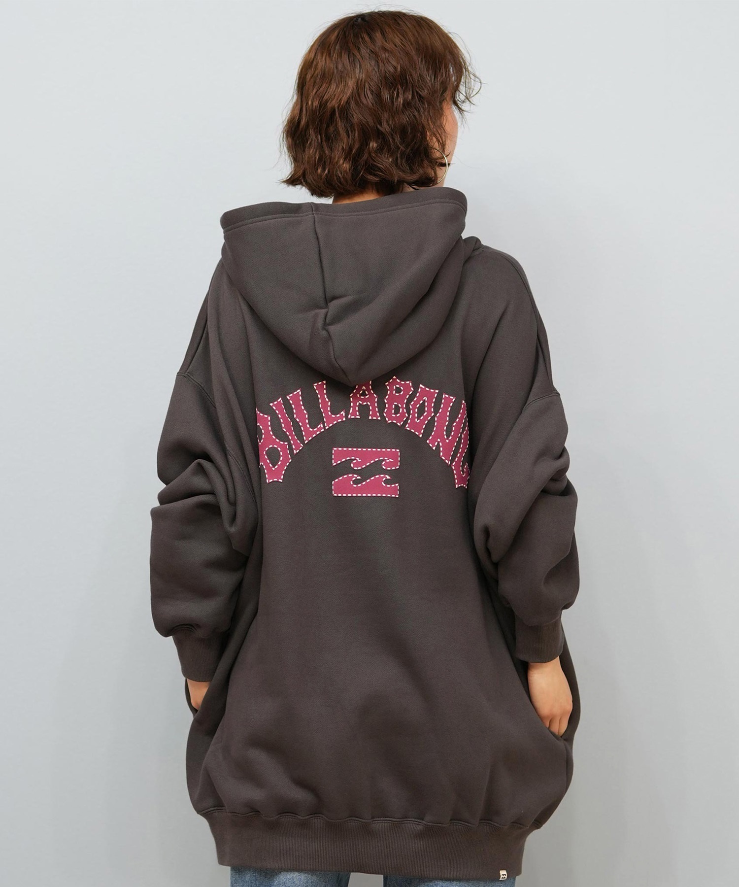 BILLABONG ビラボン プルオーバー パーカー レディース オーバーサイズ バックプリント 裏起毛 BF014-016(OFB-M)