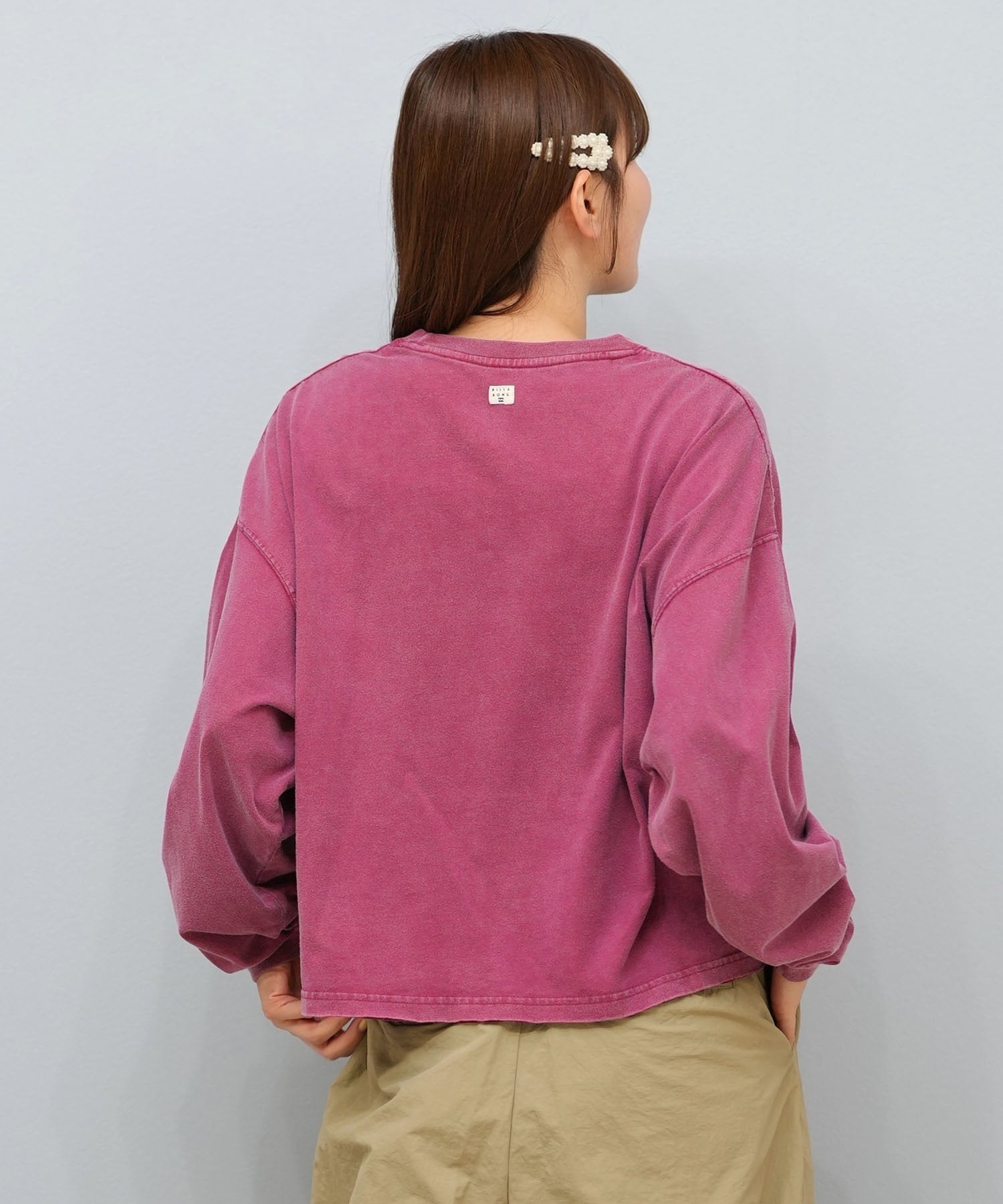 BILLABONG ビラボン 長袖 Tシャツ ロンT レディース DESERT WANDERING LS TEE BF014-054(BUR-M)