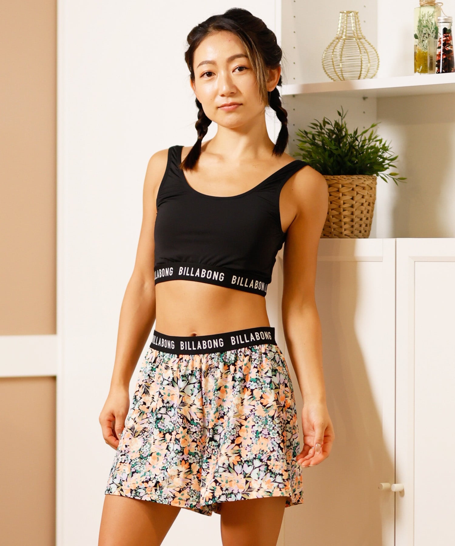 BILLABONG ビラボン 水着 レディース ラッシュTシャツ付き BF013-808(BNW0-M)