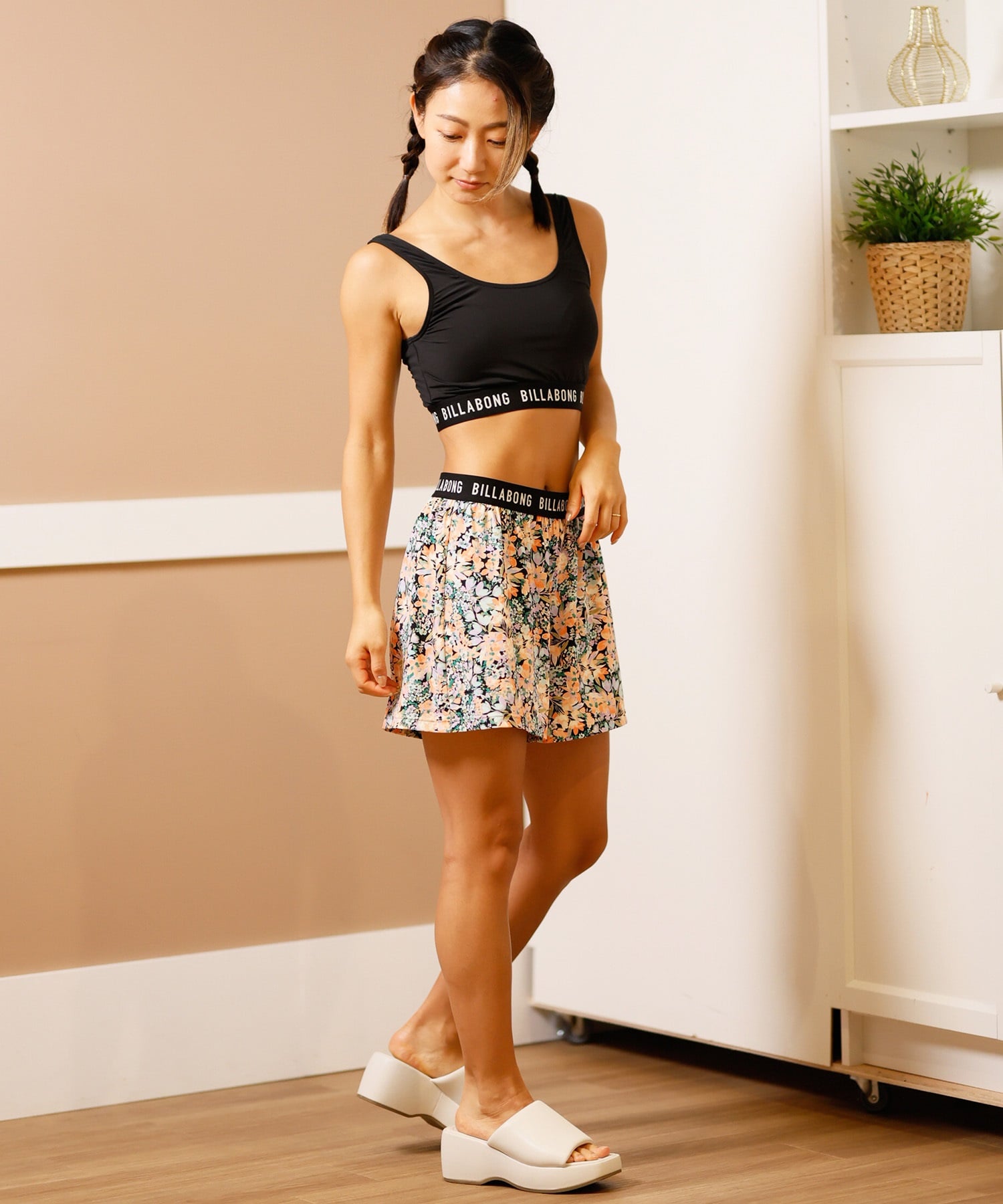 BILLABONG ビラボン 水着 レディース ラッシュTシャツ付き BF013-808(BNW0-M)