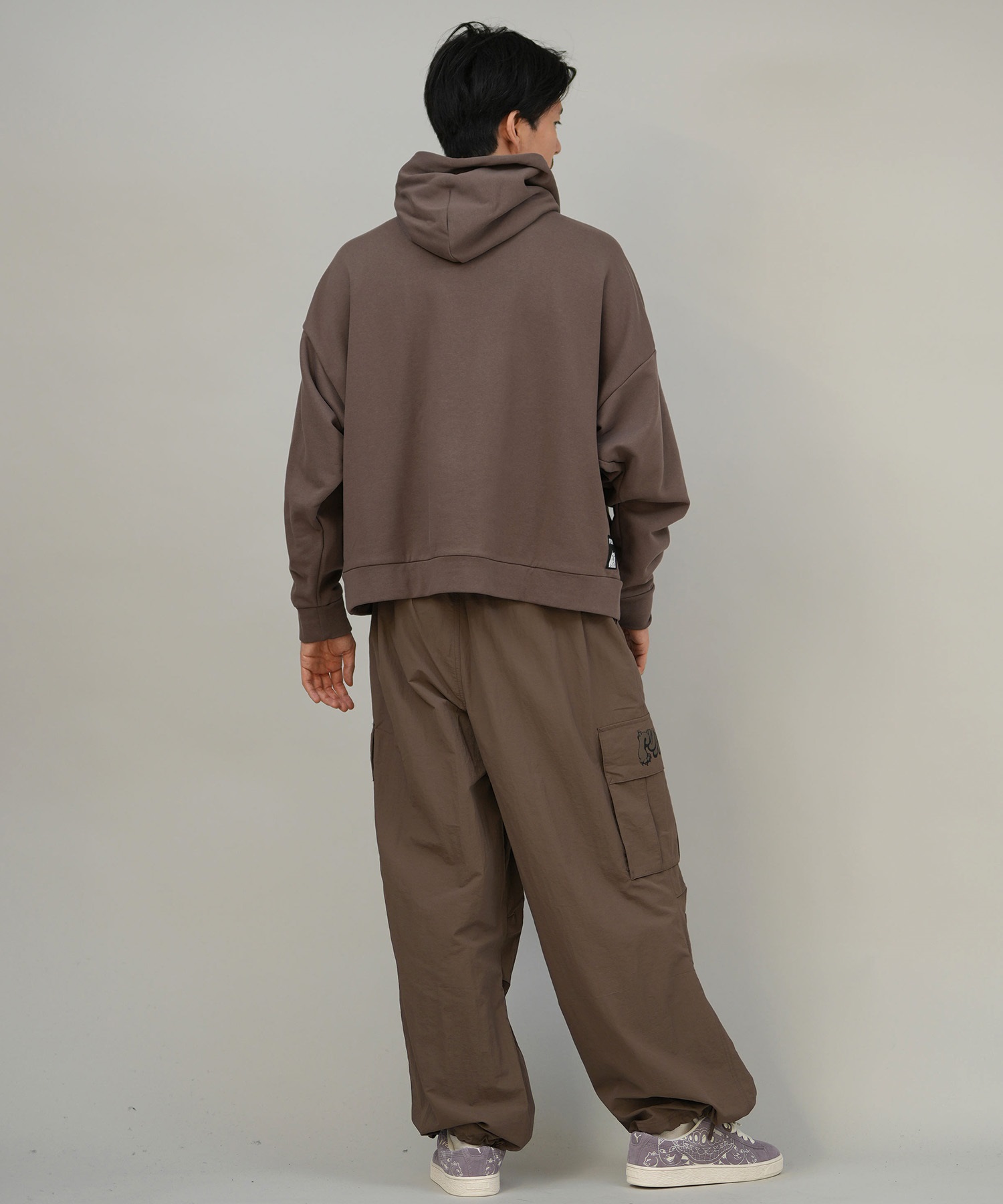 9月27日発売 PUMA プーマ × RIPNDIP リップンディップ コラボ メンズ ボクシー グラフィック フーディ プルオーバー パーカー 裏毛 632414(01-M)