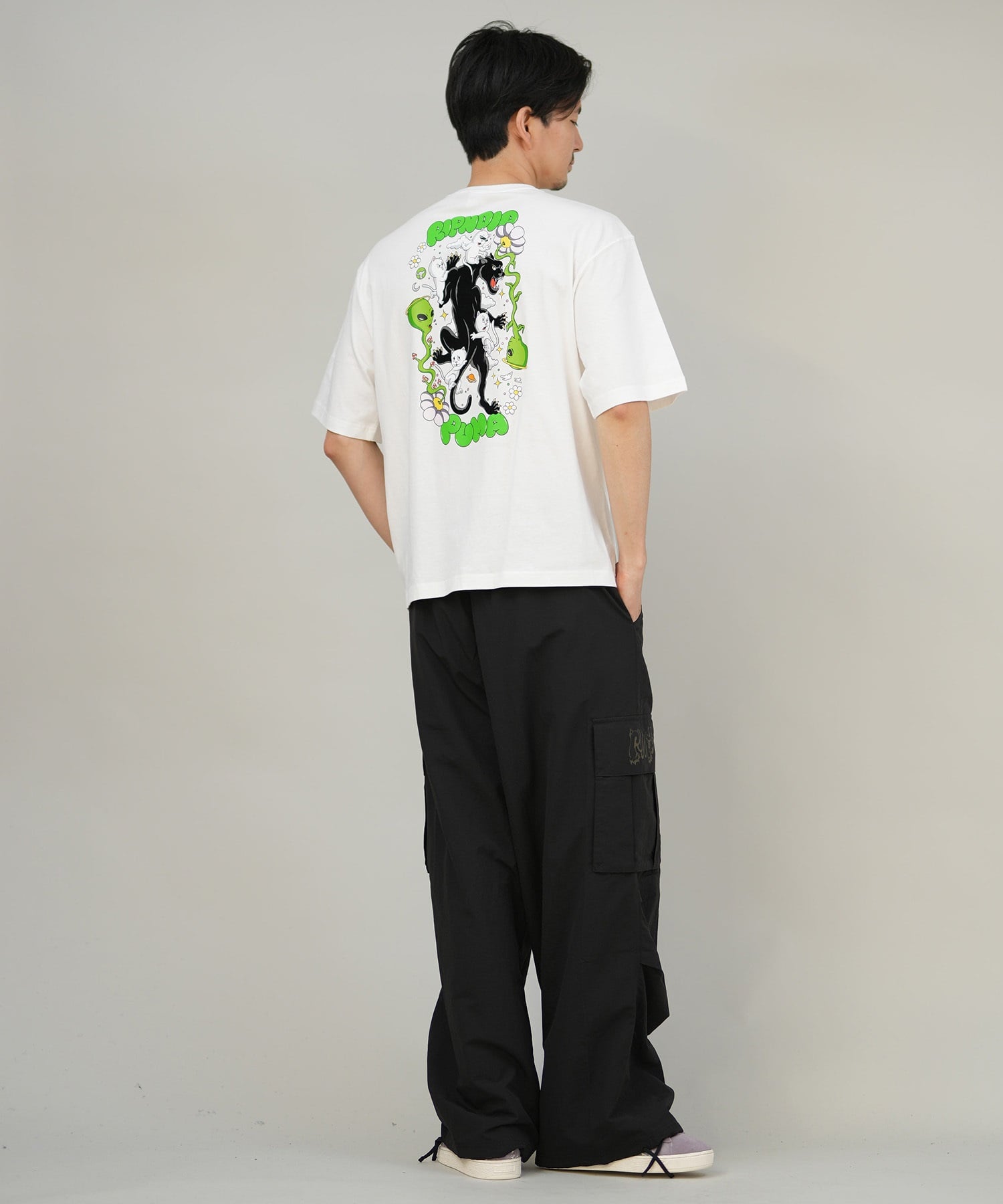 9月27日発売 PUMA プーマ × RIPNDIP リップンディップ コラボ メンズ エクストリーム カーゴパンツ ロングパンツ 632417(01-M)