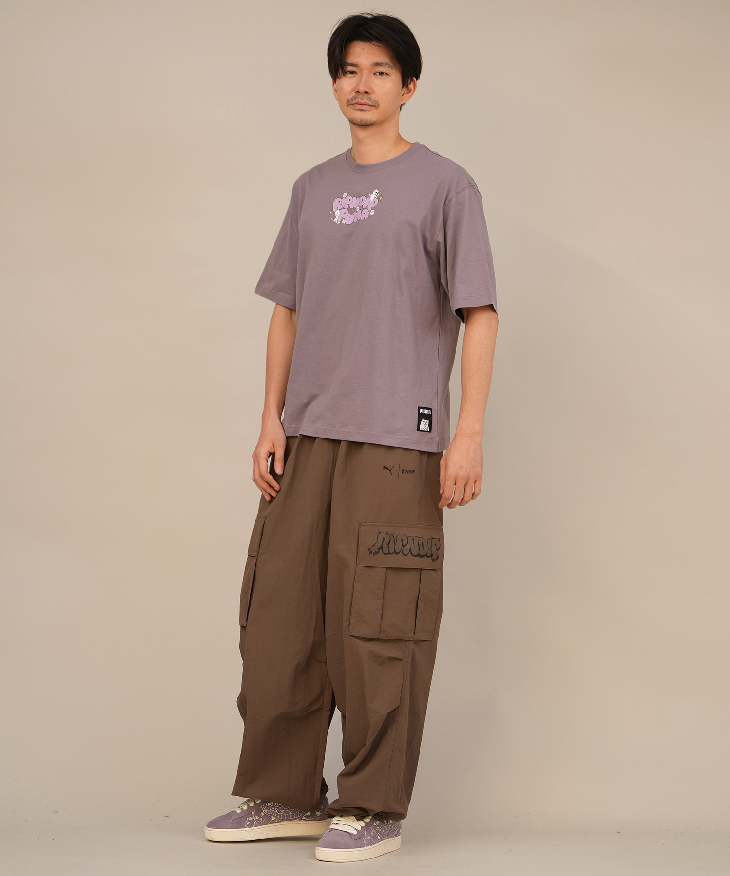 9月27日発売 PUMA プーマ × RIPNDIP リップンディップ コラボ メンズ エクストリーム カーゴパンツ ロングパンツ 632417(01-M)