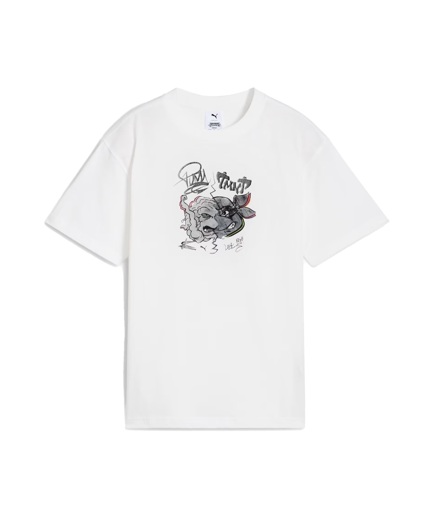 PUMA プーマ × TMNT ティーンエイジ・ミュータント・ニンジャ・タートルズ コラボ Tシャツ キッズ 半袖 630084(02-128cm)