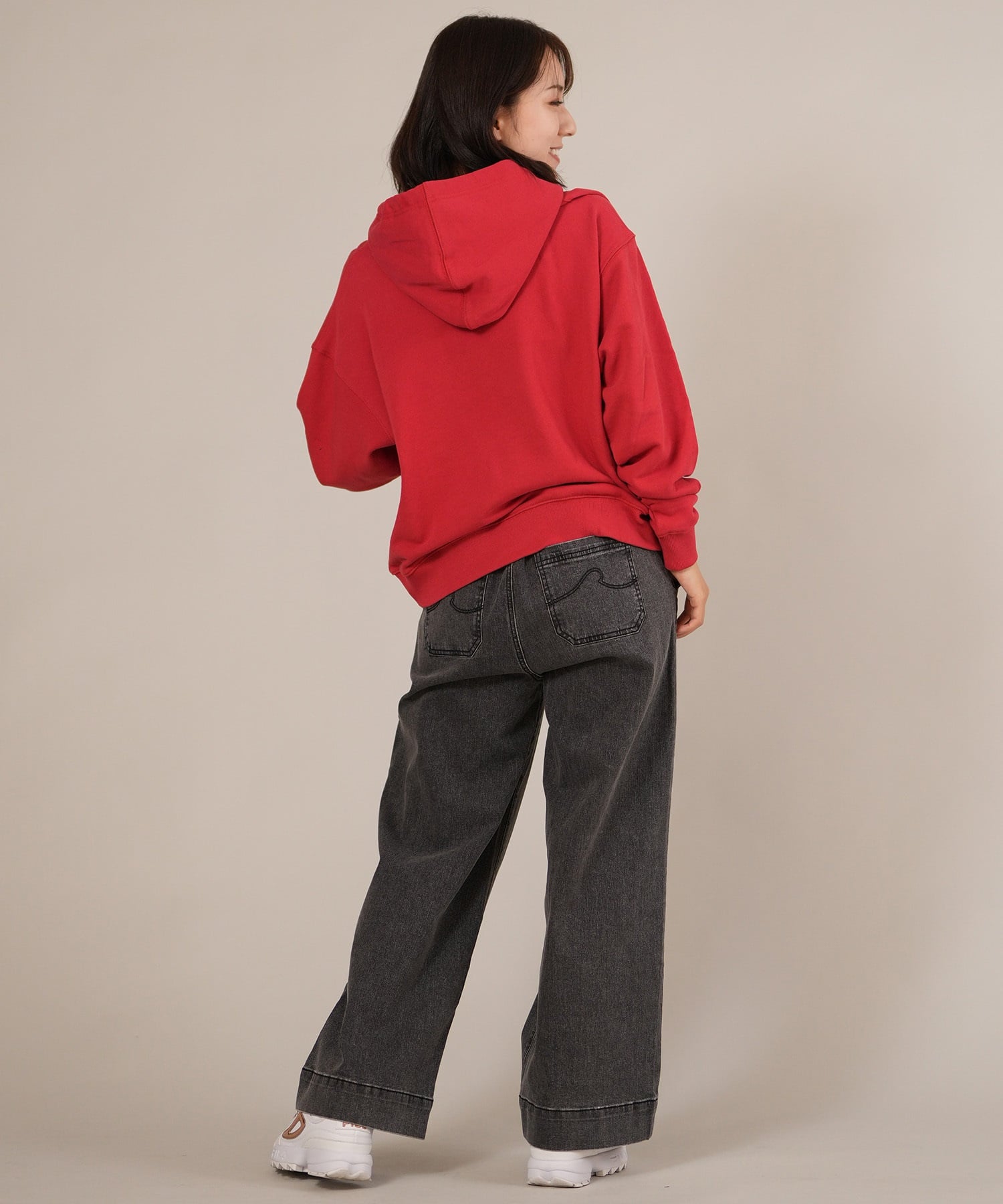 RIKKA FEMME リッカファム プルオーバー パーカー レディース スウェット フーディー ワンポイント 刺繍 裏毛 RF25FW17(IVO-FREE)