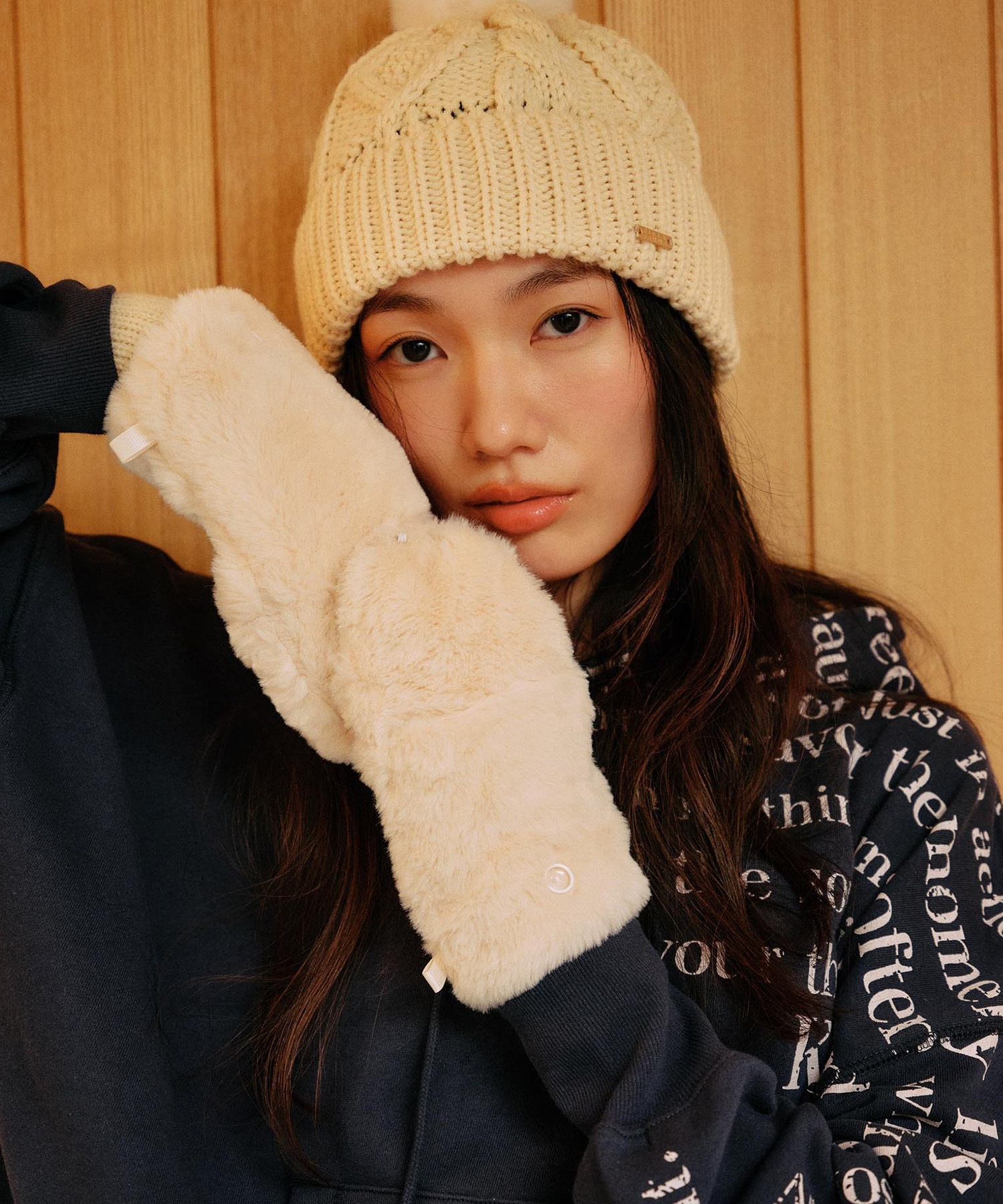 RIKKA FEMME リッカファム プルオーバー パーカー レディース スウェット フーディー ロゴ プリント 裏毛 RF25FW08(LBE-FREE)