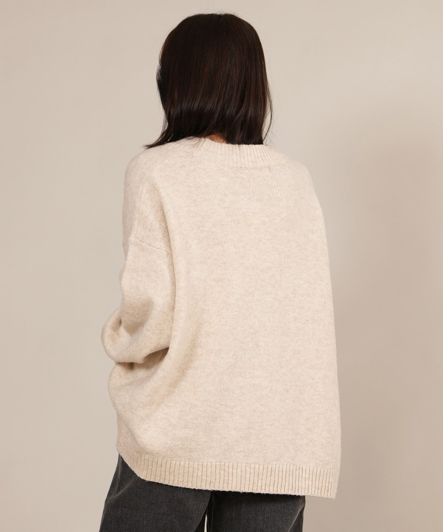 RIKKA FEMME リッカファム ニット セーター カーディガン レディース ビッグシルエット RF25FW23(IVO-FREE)