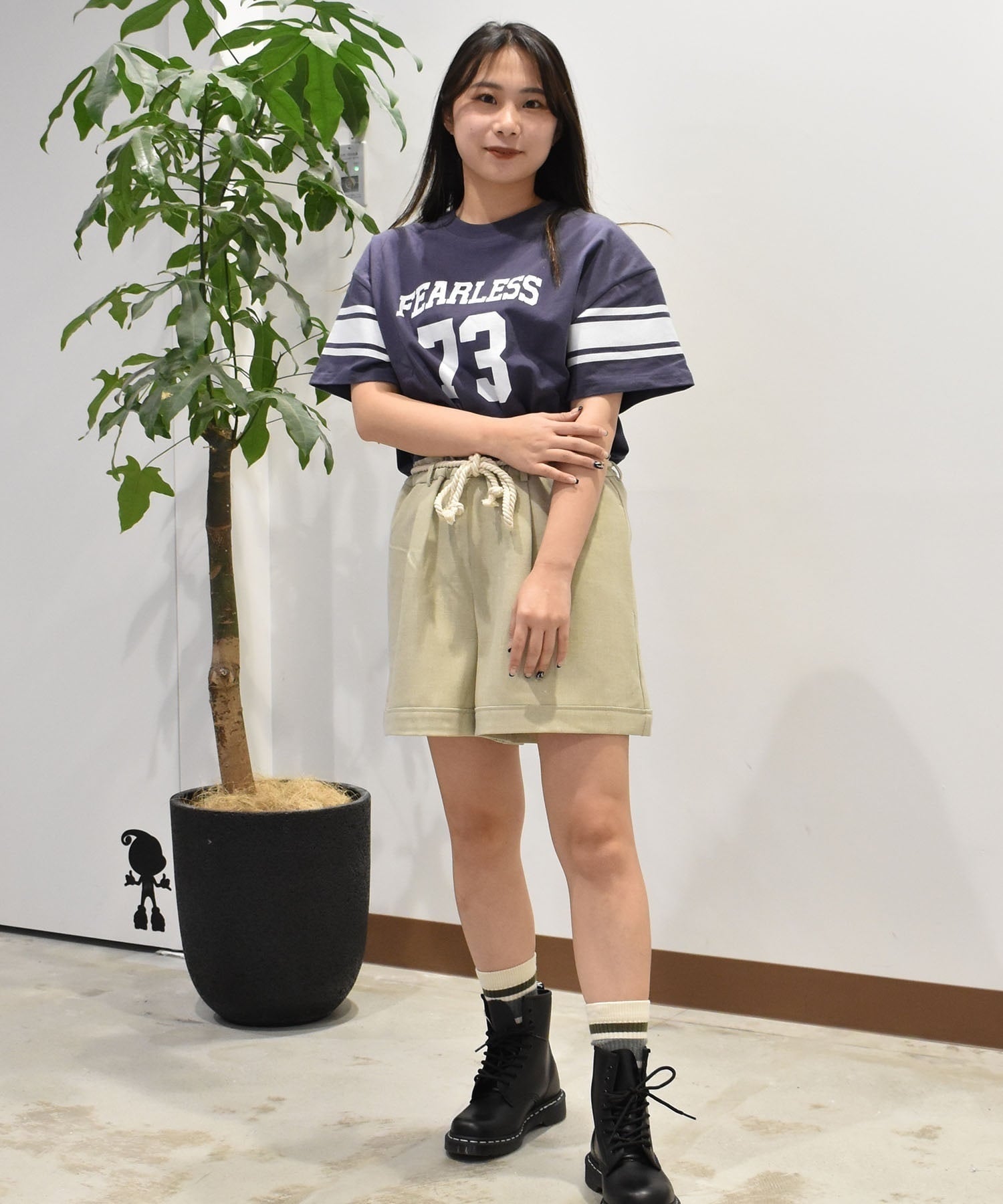 RIKKA FEMME リッカファム 半袖 Tシャツ レディース ナンバリングTシャツ RF25SS08(WHT-FREE)