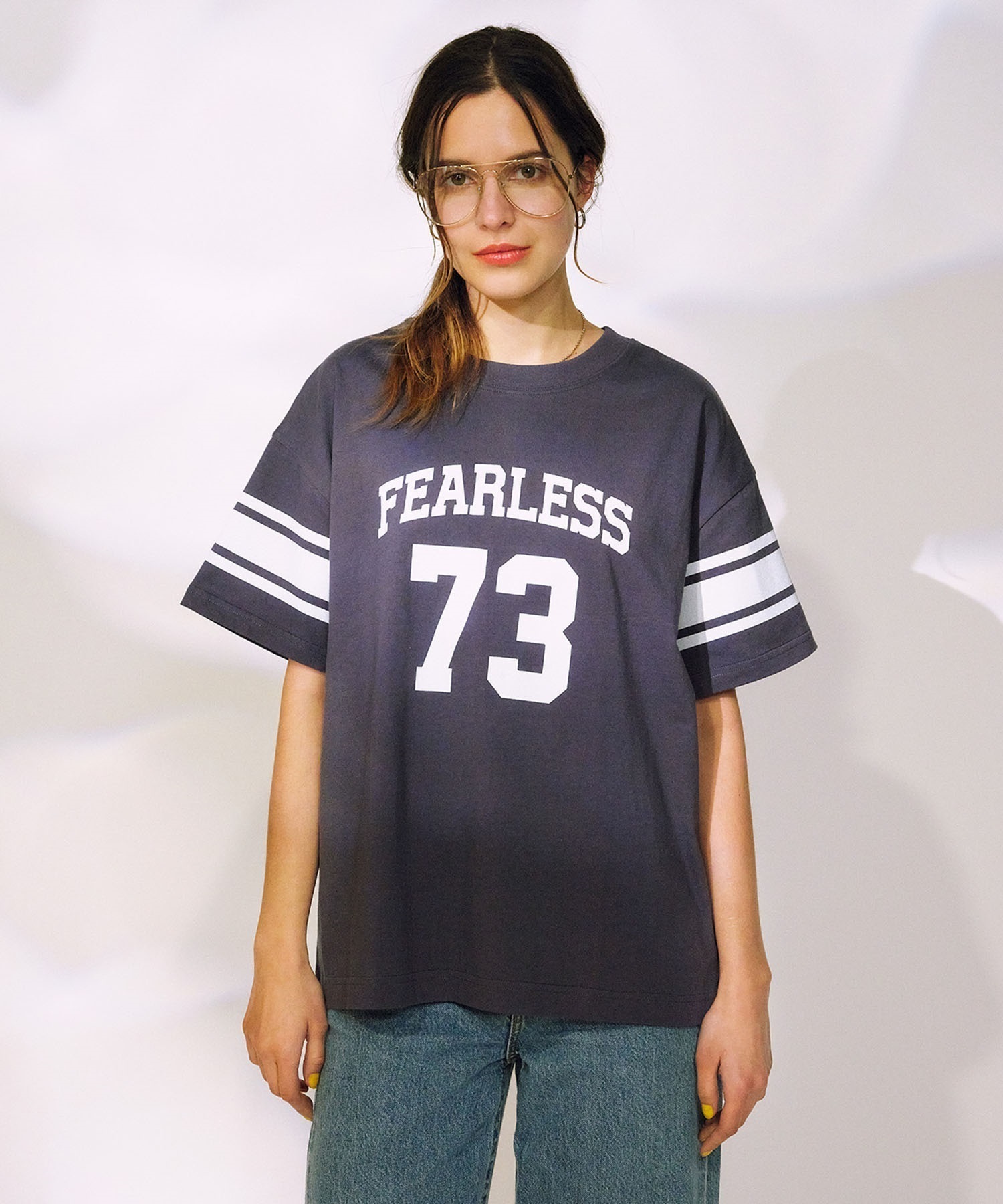 RIKKA FEMME リッカファム 半袖 Tシャツ レディース ナンバリングTシャツ RF25SS08(WHT-FREE)