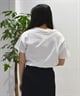 RIKKA FEMME リッカファム 半袖 Tシャツ レディース 箔プリント RF25SS09(WT/GD-FREE)